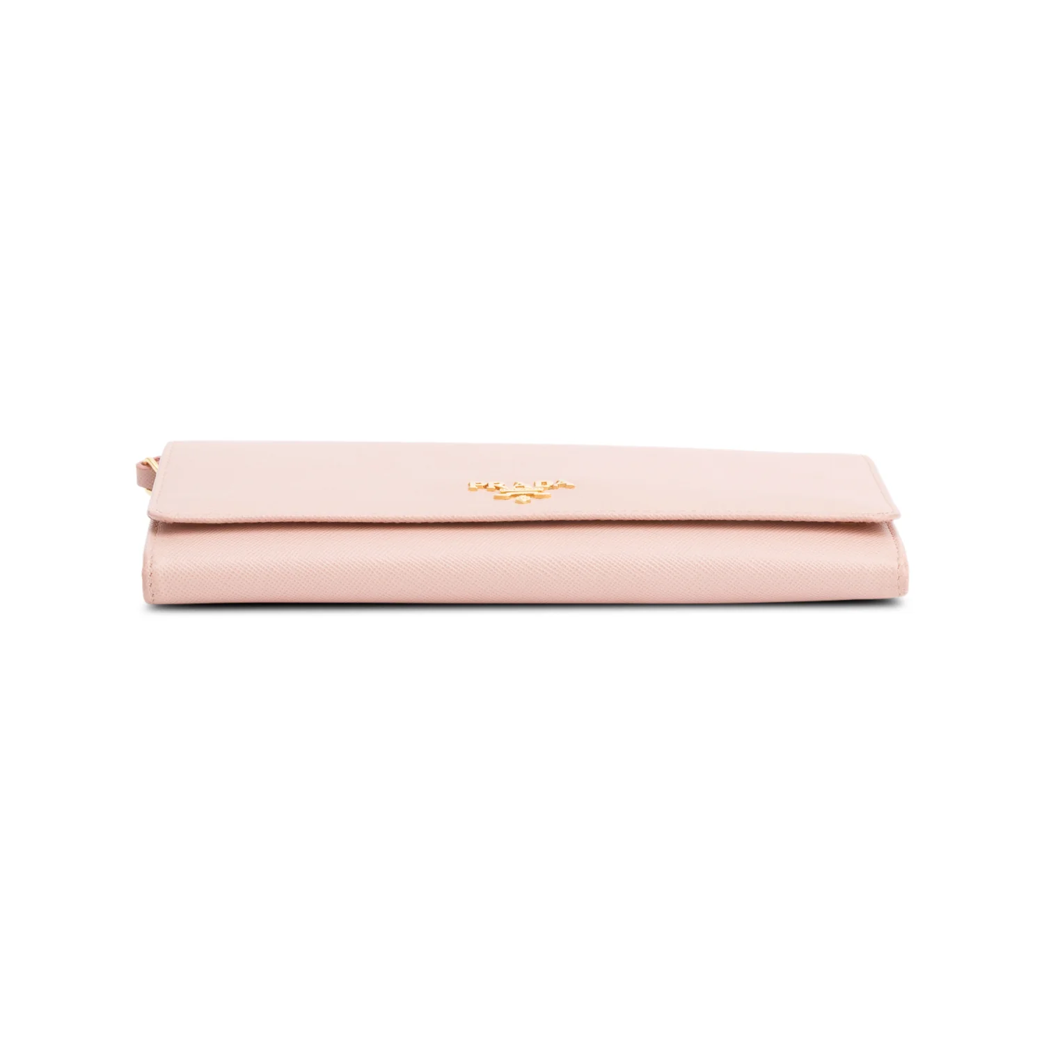 Prada Pink Saffiano Metal Continental Wallet on Chain - Image 7