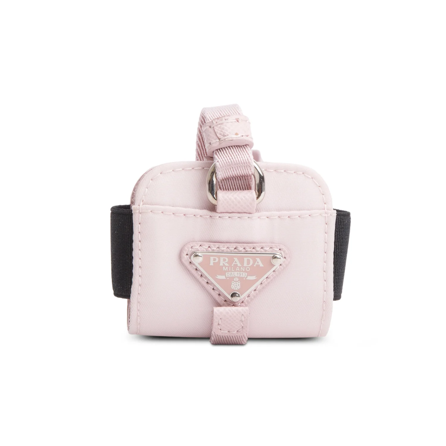 Prada Pink Tessuto Nylon Airpod Case w/ Box