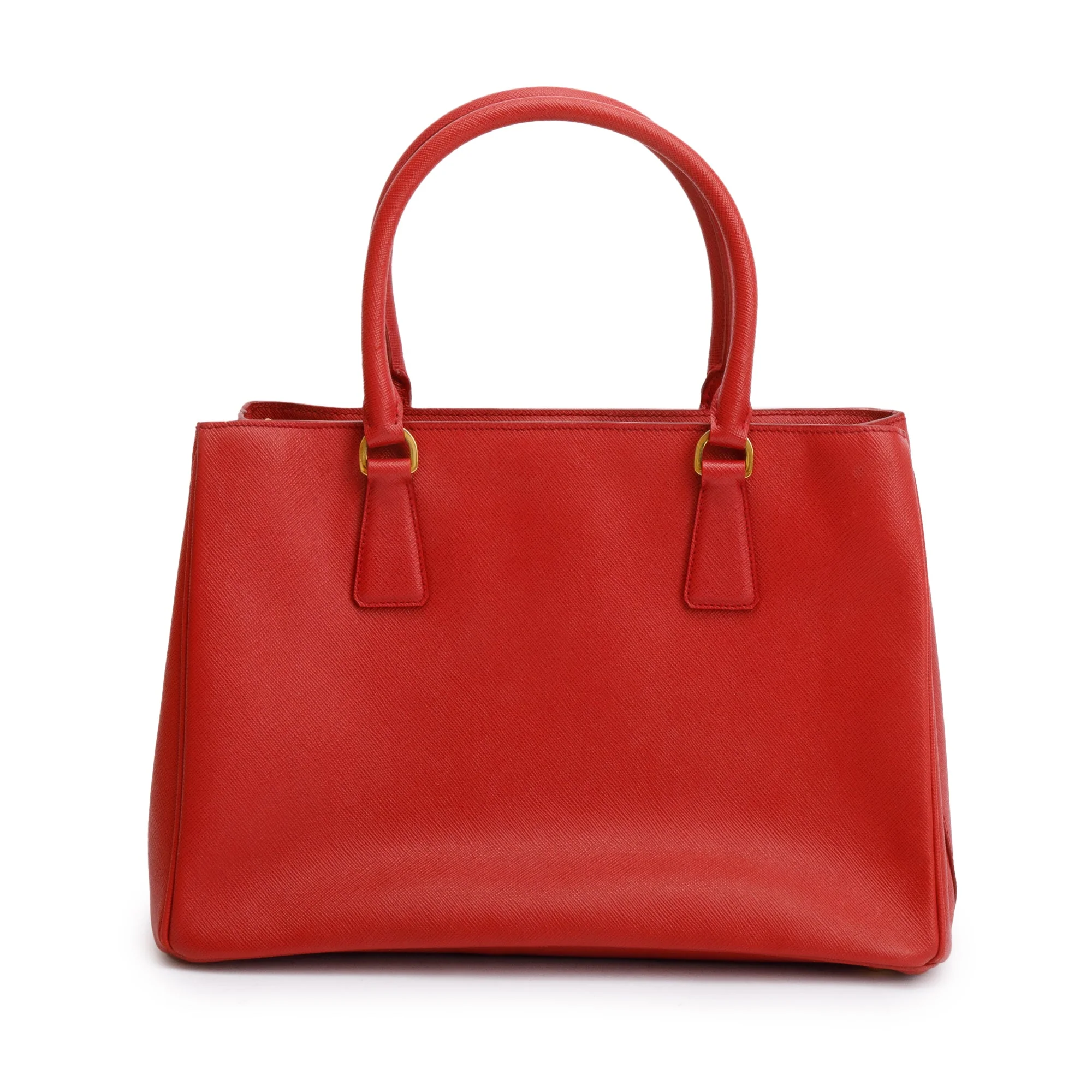 Prada Red Saffiano Lux Medium Galleria Tote w/ Strap & Box - Image 6