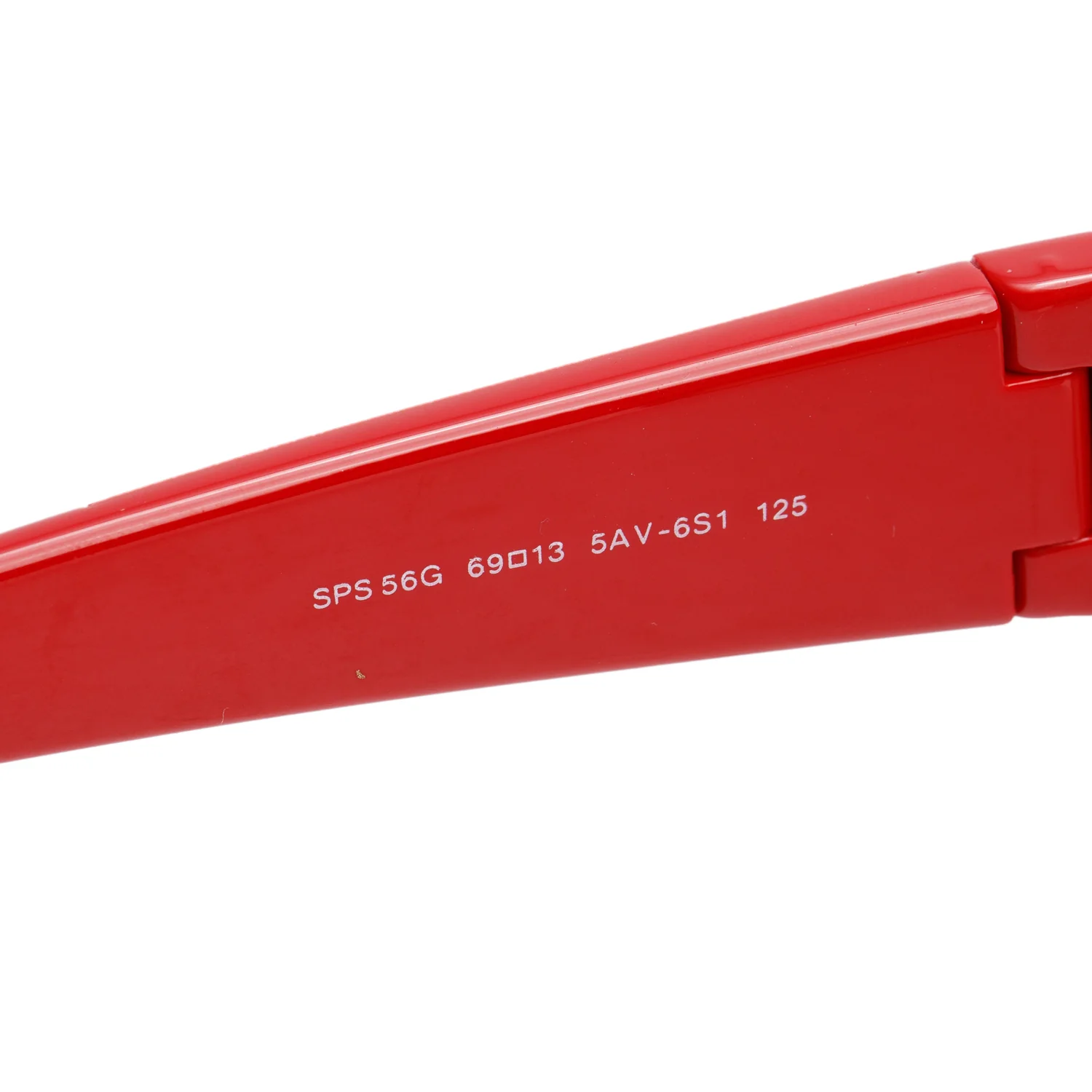 Prada SP 56G Red Acetate Linea Rosa Shield Sunglasses w/ Case - Image 4
