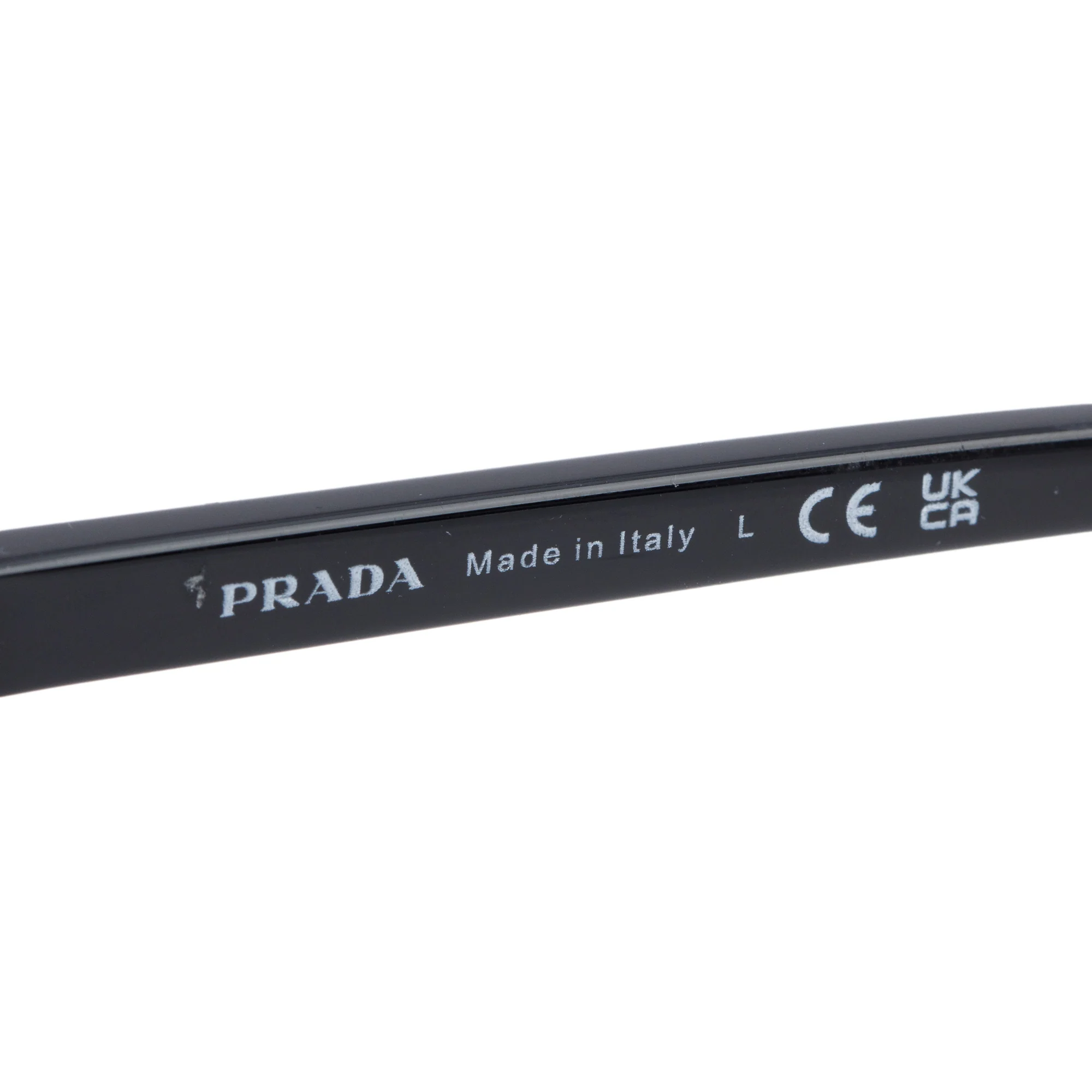 Prada SPR 01V Black Acetate Cat Eye Sunglasses w/ Case - Image 5