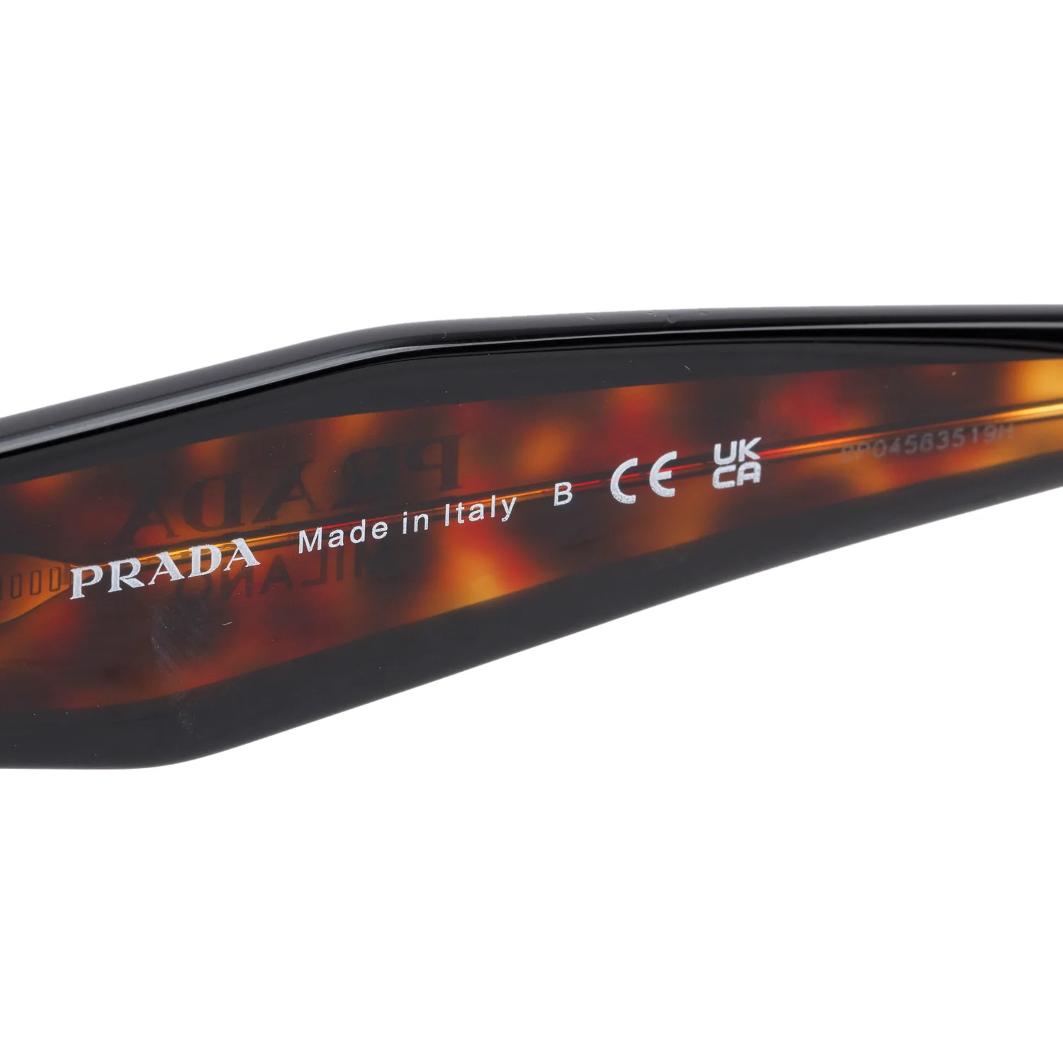 Prada SPR 15W Tortoise Acetate Rectangle Sunglasses w/ Box & Case - Image 5