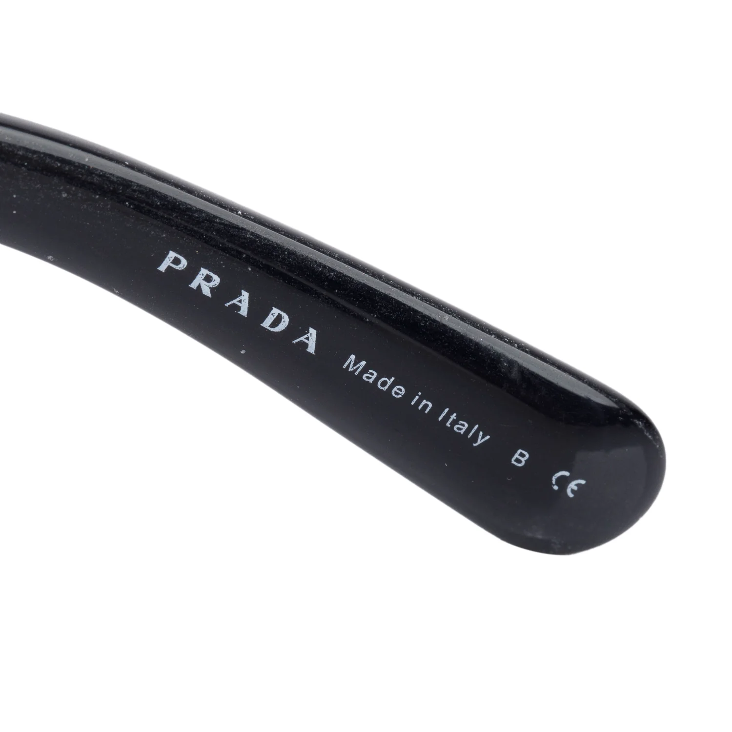 Prada SPR 270 Black Acetate Baroque Spiral Sunglasses w/ Case - Image 5