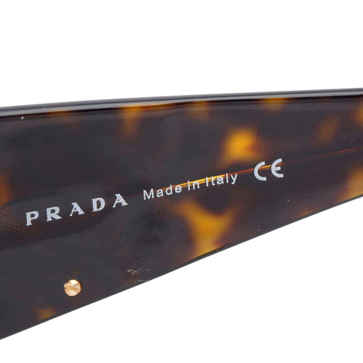 Prada SPR10H Tortoise Acetate Rectangle Sunglasses w/ Case & Box - Image 5