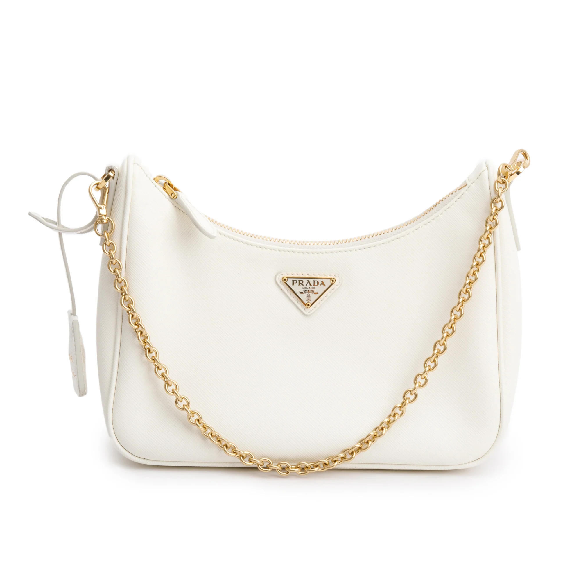 Prada White Saffiano Leather Re-Edition 2005 Shoulder Bag - Image 3