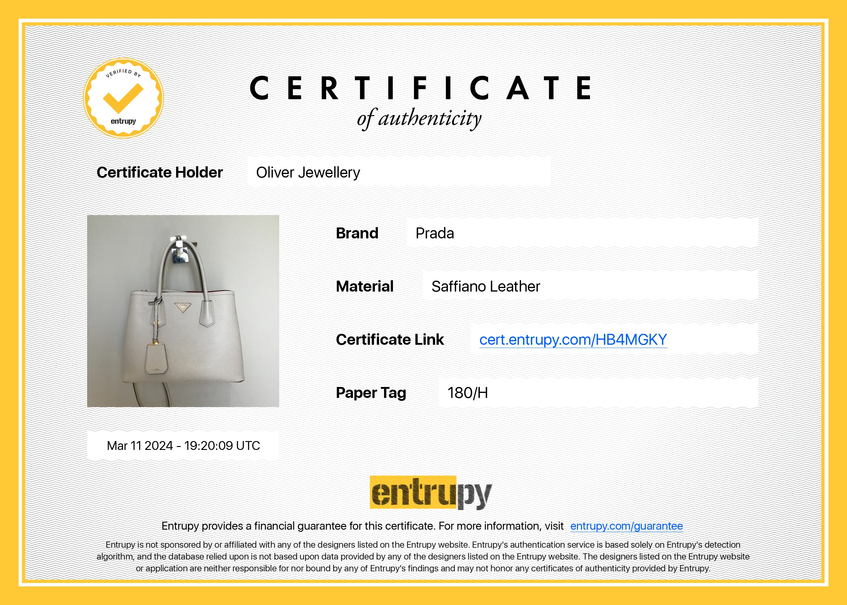 Prada White Saffiano Lux Medium Cuir Double Tote w/ Strap - Image 13