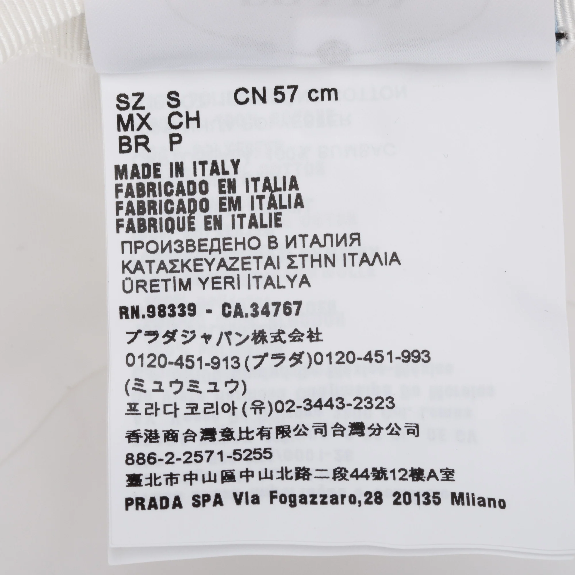 Prada White Shearling Bucket Hat - Image 4