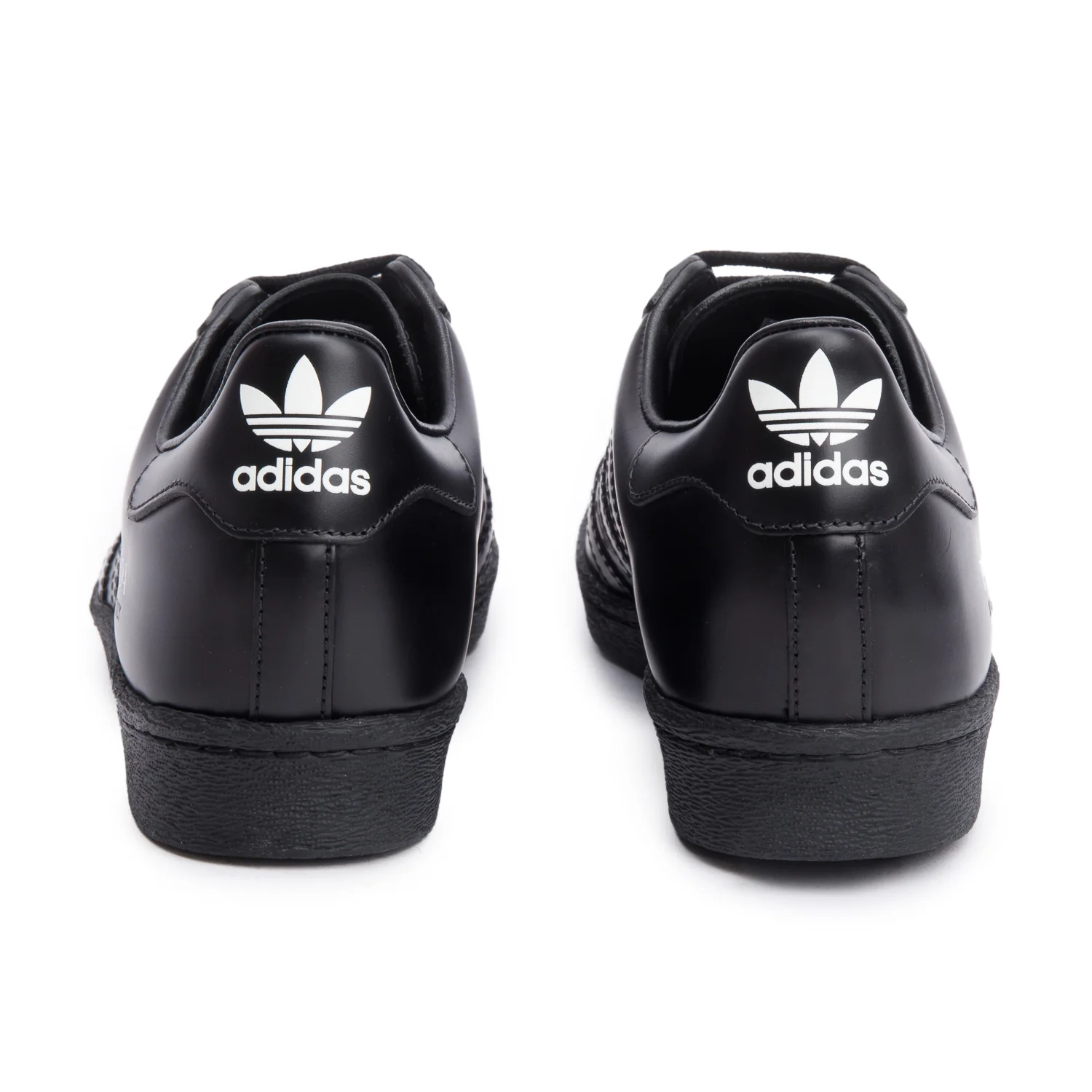 Prada X Adidas Black Leather Superstar Sneakers, Size 4 w/ Box - Image 4