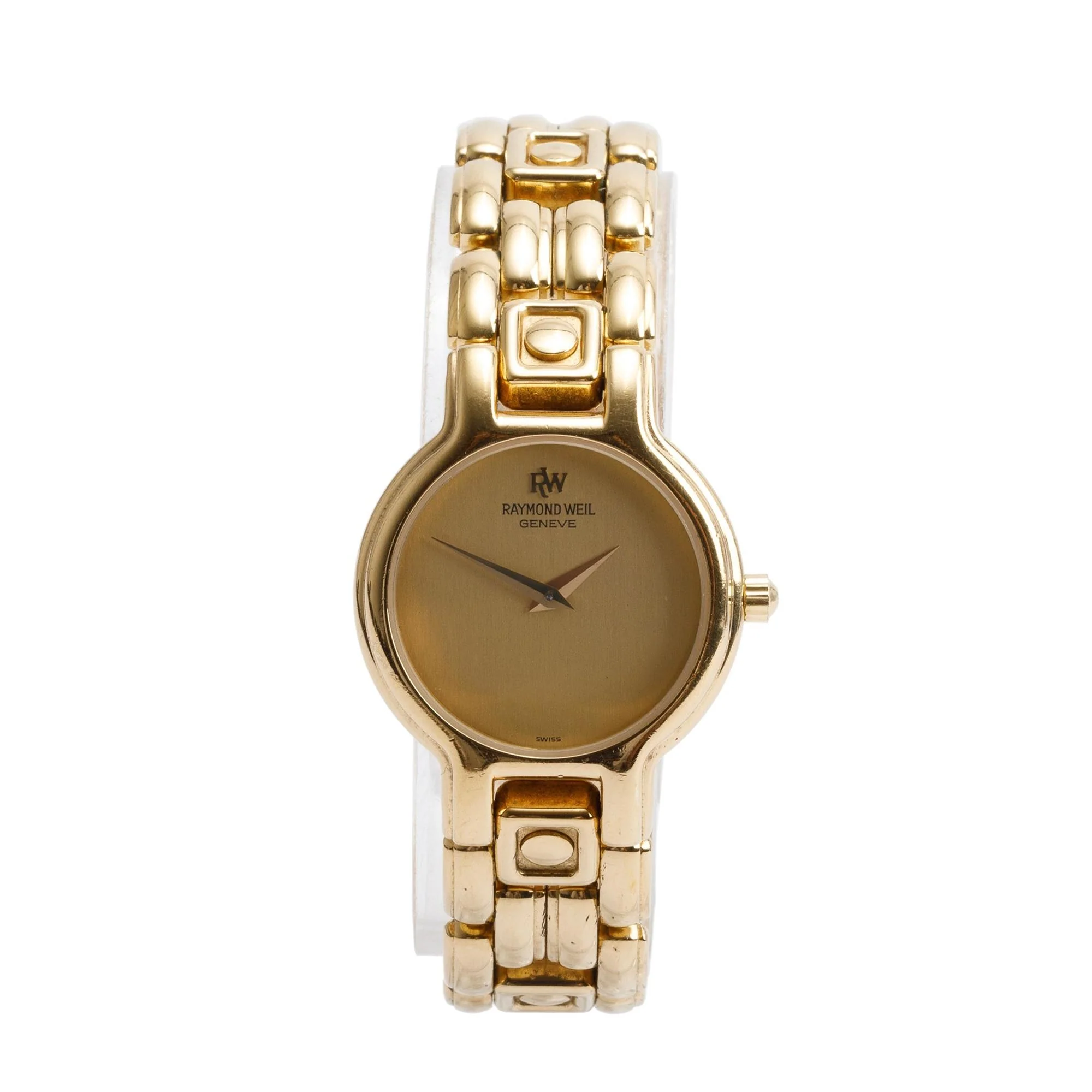 Raymond Weil 18k Gold Plated Stainless Steel 3746 Geneve 24 MM Watch