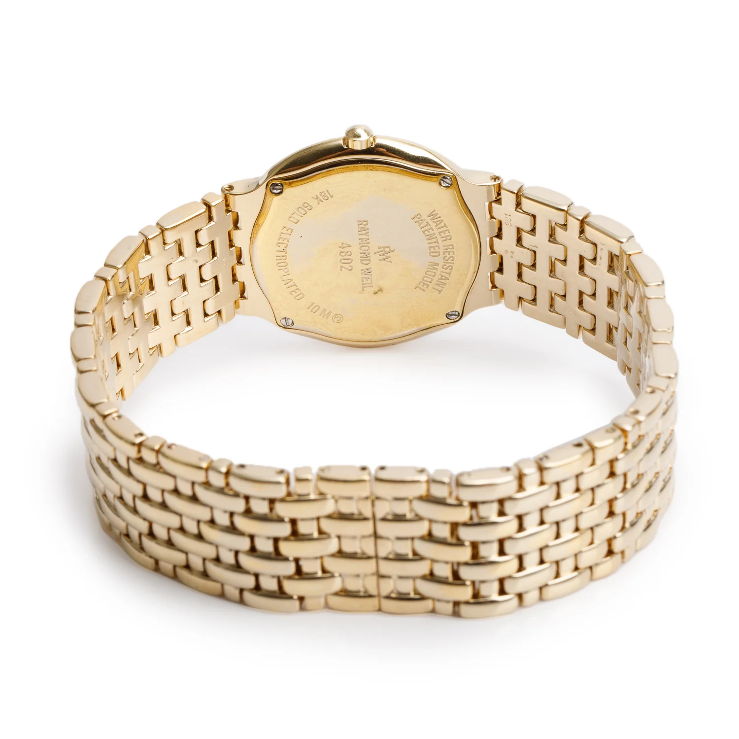 Raymond Weil 18k Yellow Gold Electroplated Stainless Steel Fidelio 32 MM Quartz Watch Gold Dial 4802 - Image 3