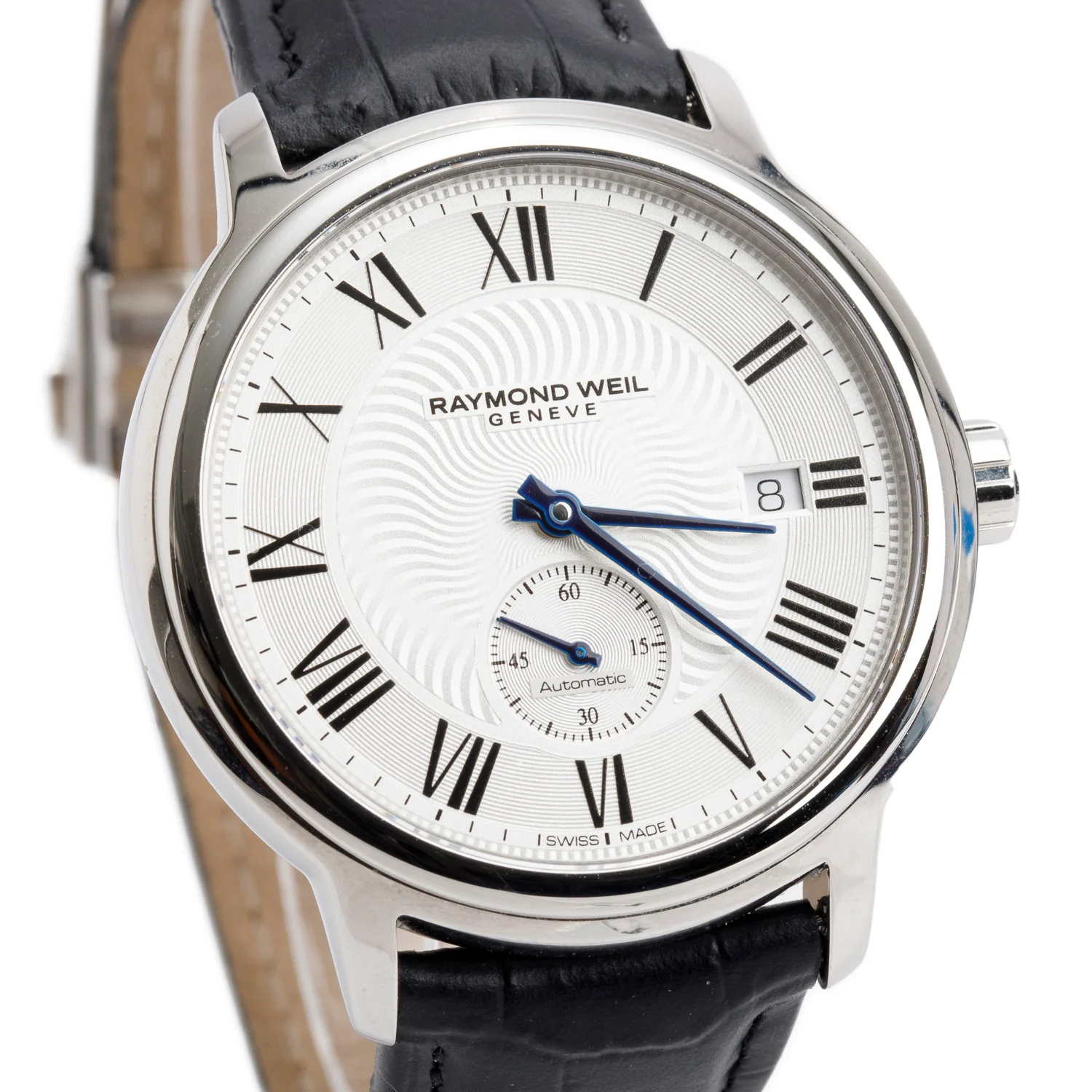 Raymond Weil Stainless Steel Maestro 39.5 MM Automatic Watch Silver Dial 2238 w/ Box - Image 3