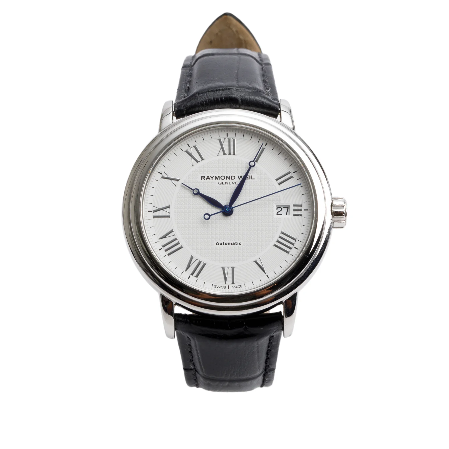 Raymond Weil Stainless Steel Maestro 39 MM Automatic Watch Silver Dial 2837 w/ Box