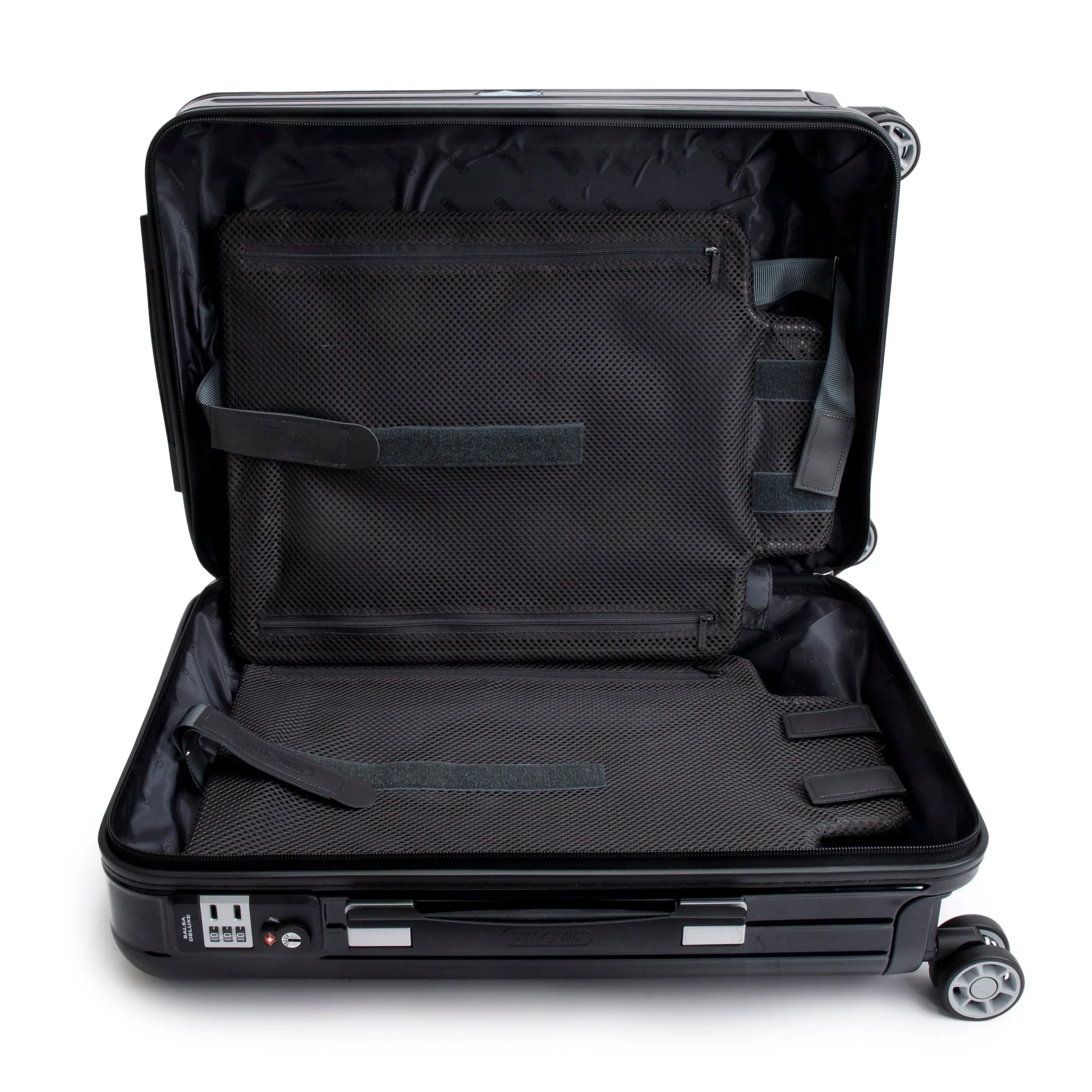 RIMOWA Black Polycarbonate Salsa Deluxe Multi-Wheel Suitcase - Image 5