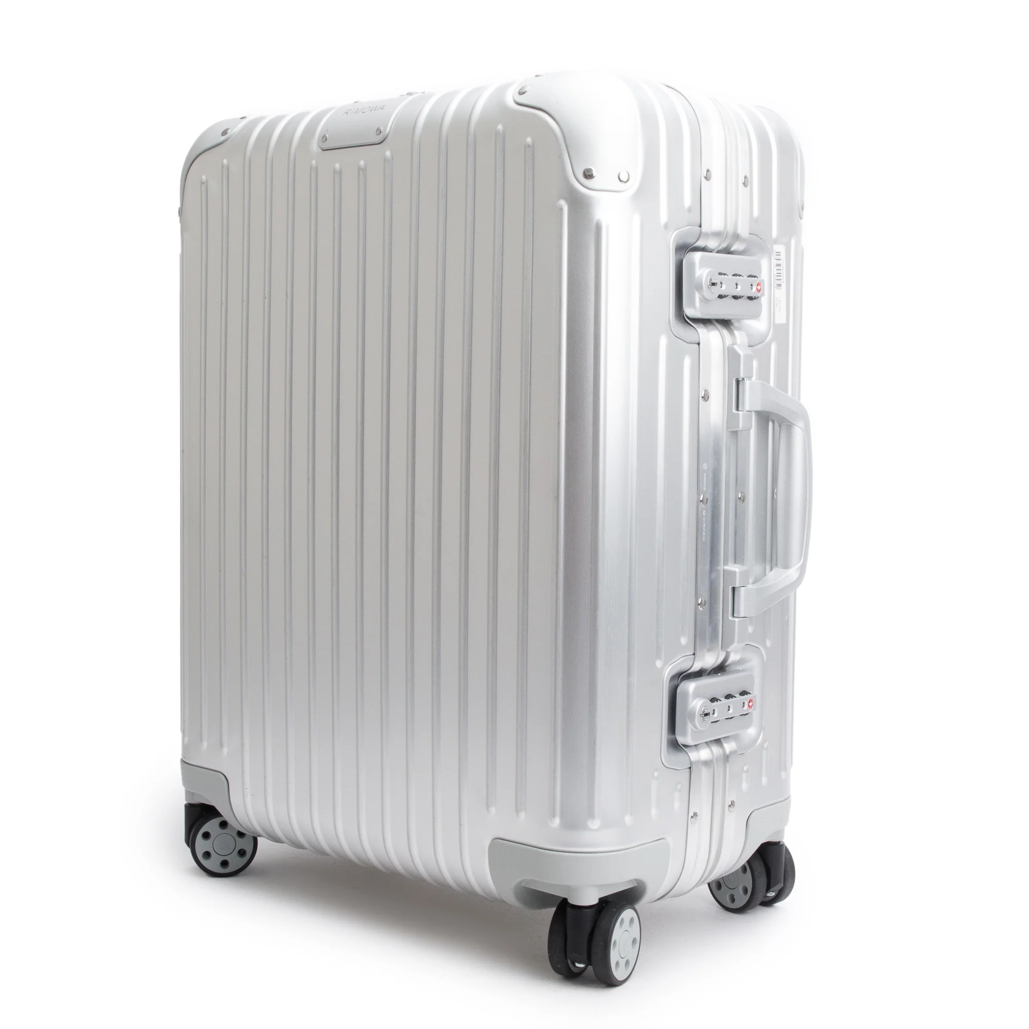 RIMOWA Silver Original Aluminum Suitcase Multi-Wheel Check-In Cabin Luggage - Image 2