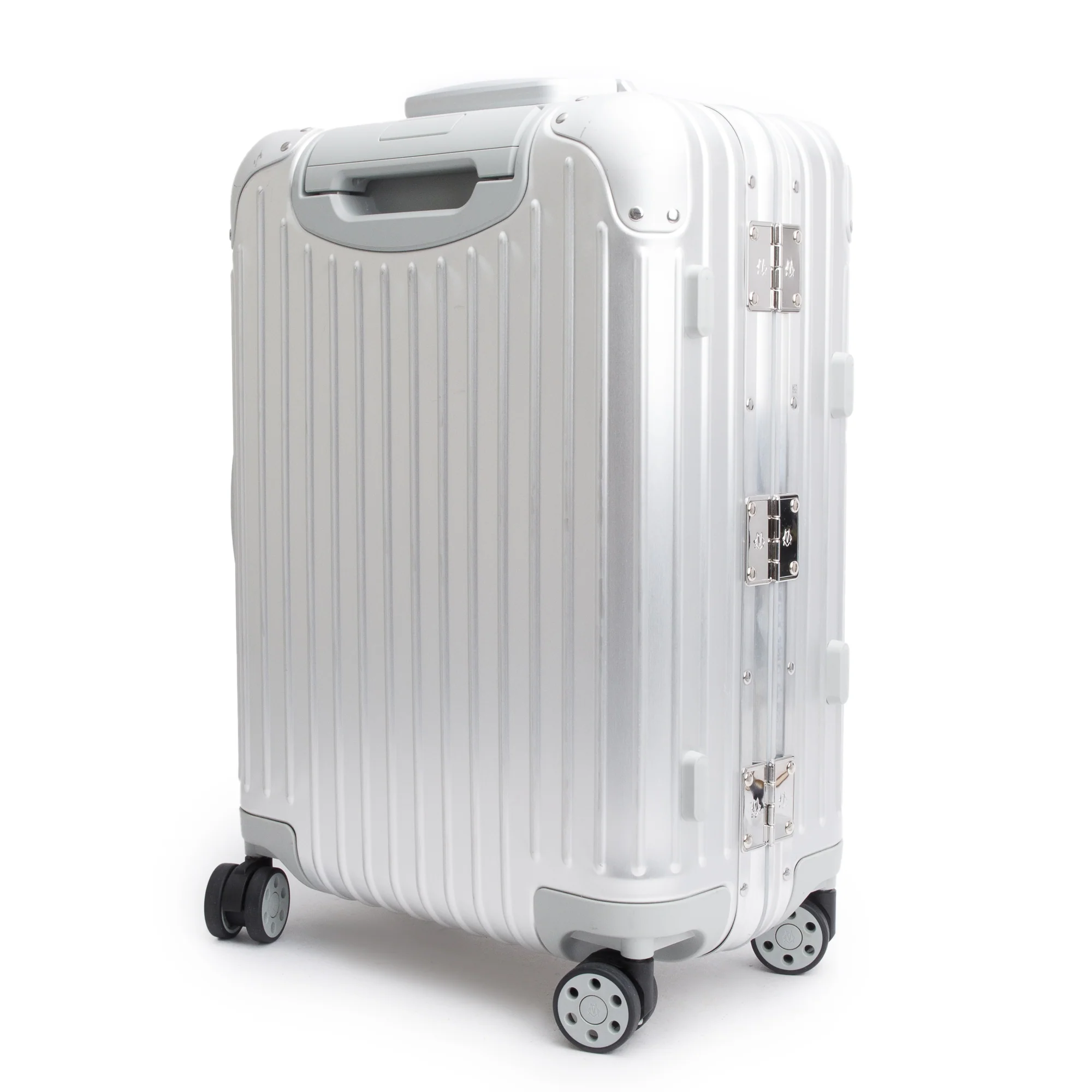 RIMOWA Silver Original Aluminum Suitcase Multi-Wheel Check-In Cabin S Luggage - Image 4