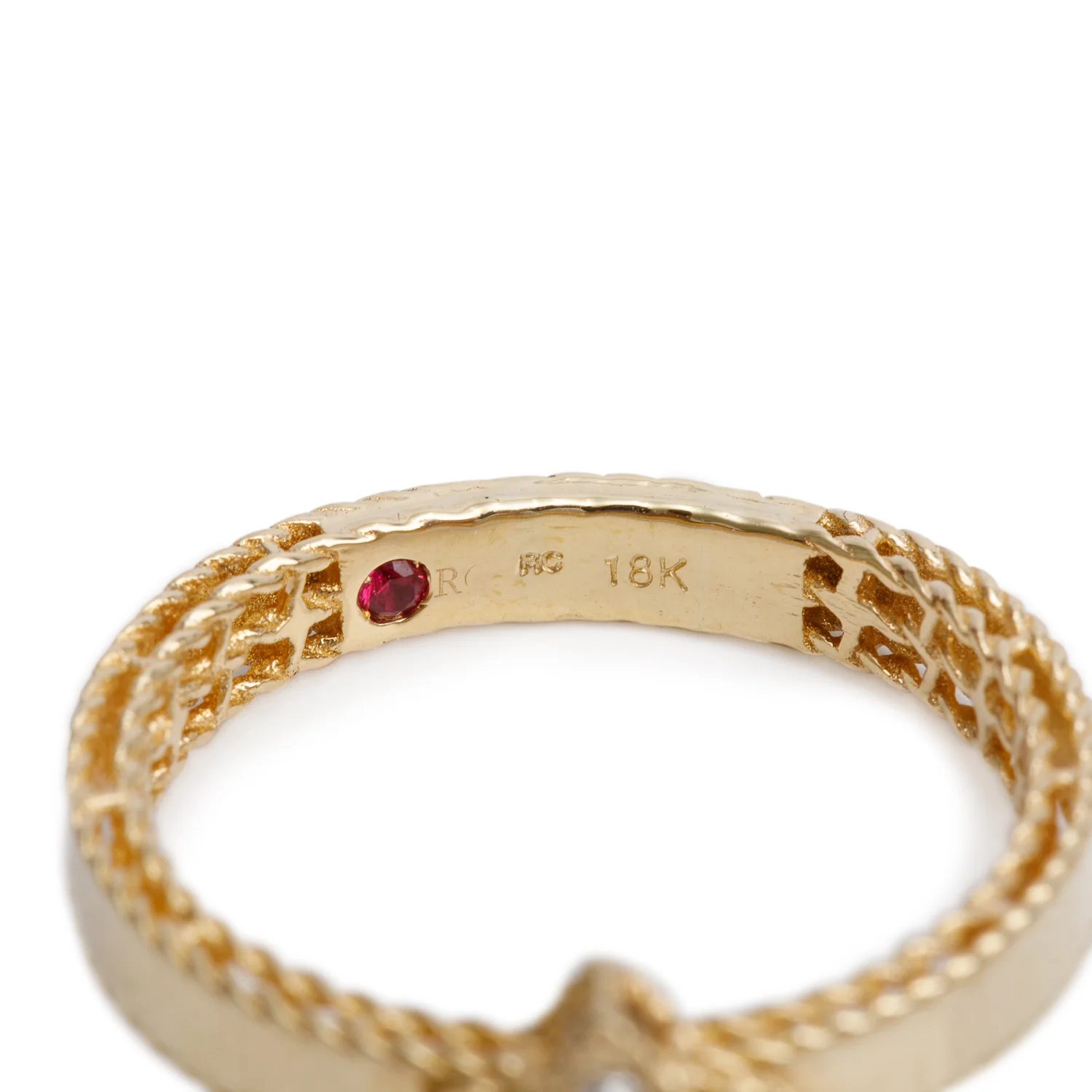 Roberto Coin 18k Yellow Gold Diamond Princess Flower Ring, Size 8 - Image 2