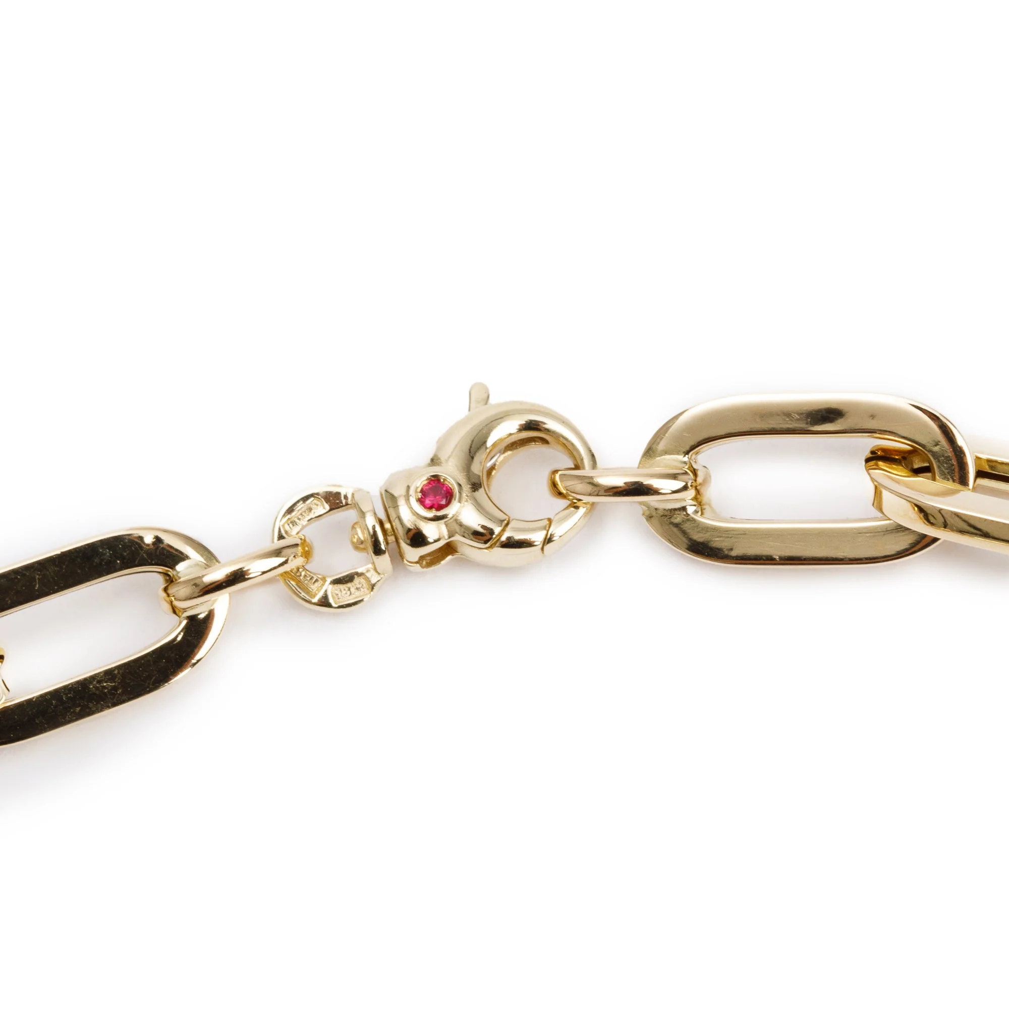 Roberto Coin 18k Yellow Gold Heavy Gauge Paperclip Link Chain Necklace - Image 3