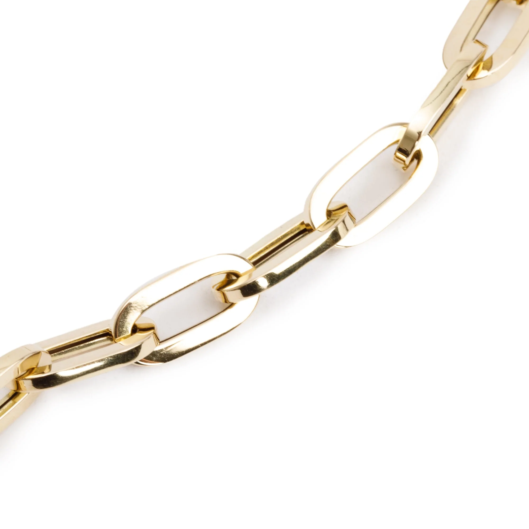 Roberto Coin 18k Yellow Gold Heavy Gauge Paperclip Link Chain Necklace - Image 4