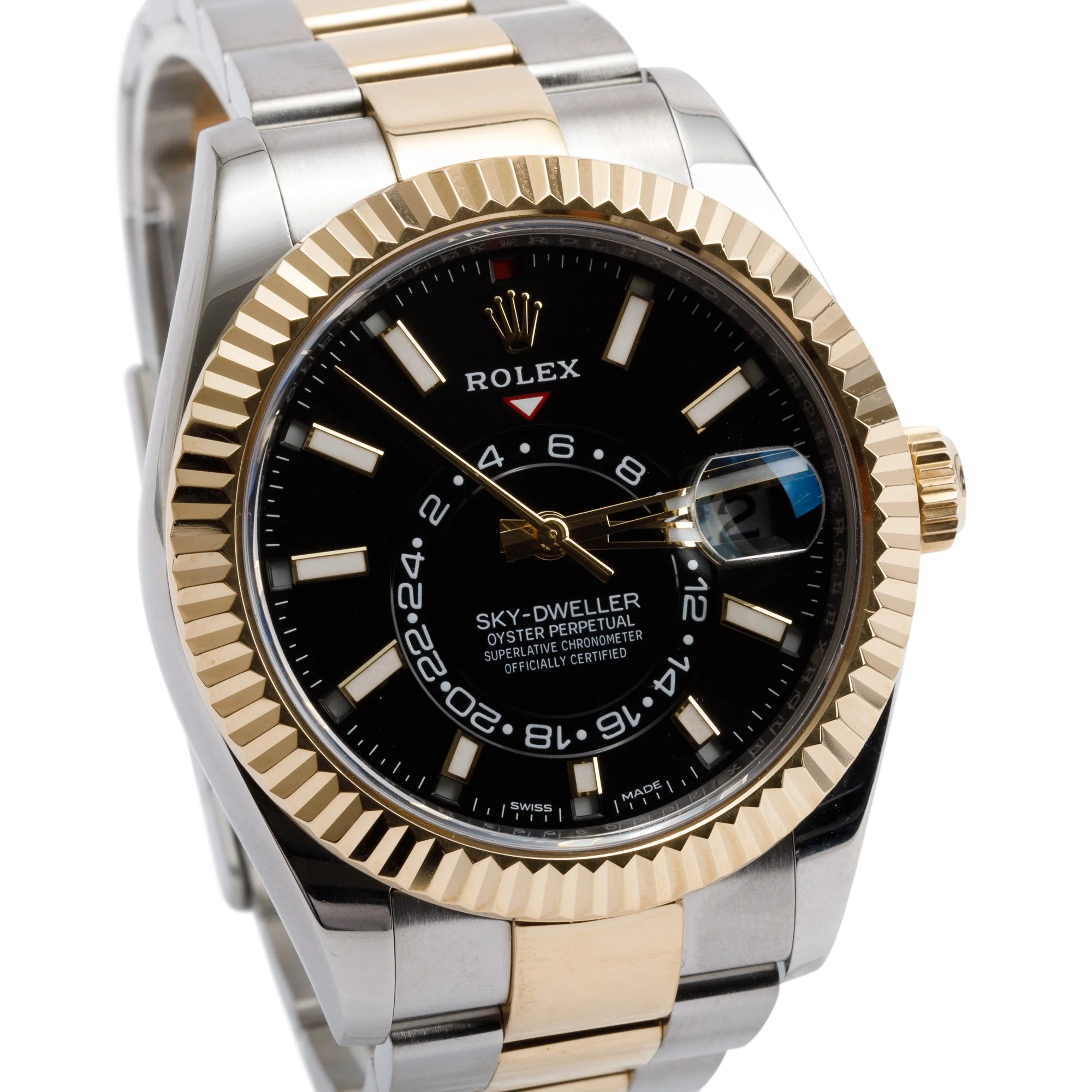 Rolex 2020 Stainless Steel & 18k Yellow Gold Sky-Dweller 42 MM Date Watch 326933 w/ Papers - Image 3