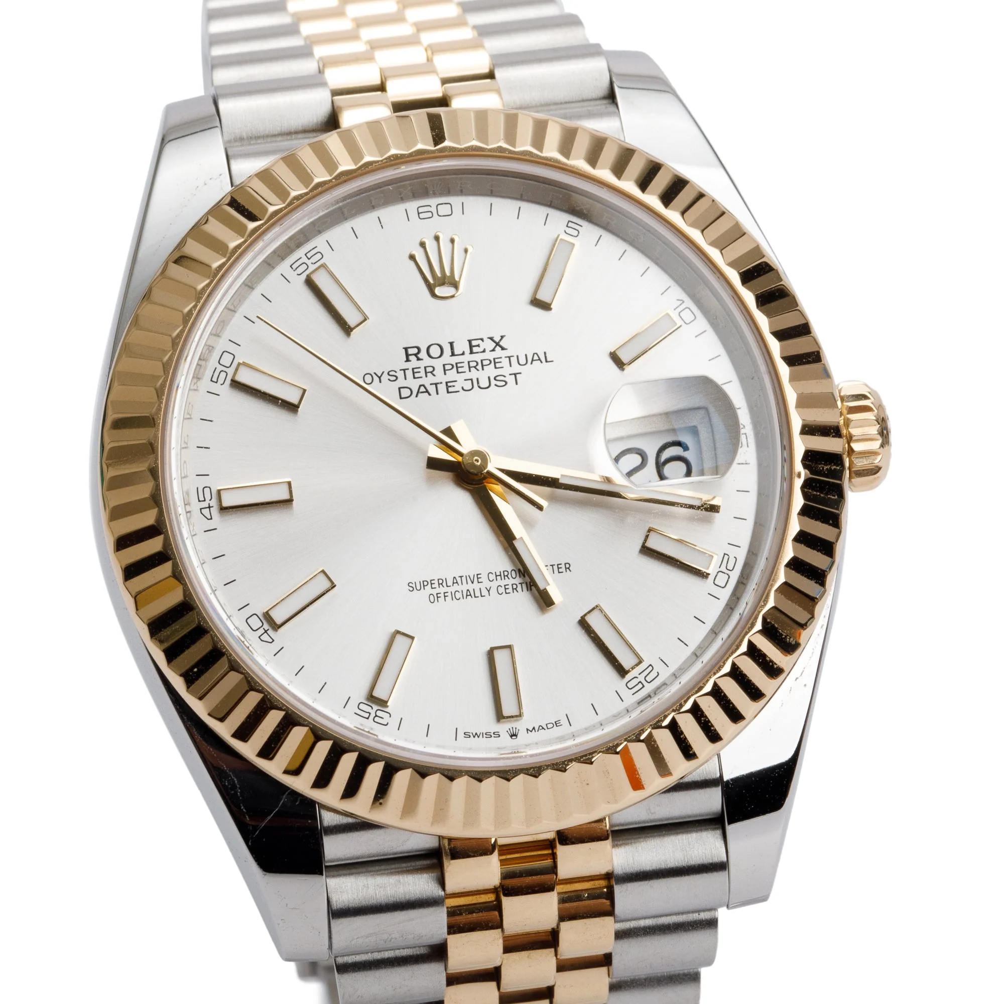 Rolex 2022 Stainless Steel & 18k Yellow Gold Oyster Perpetual Datejust 41 MM Watch 126333 w/ Box & Papers - Image 3