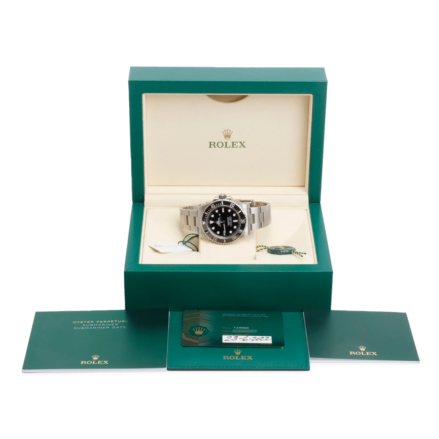 Rolex 2022 Stainless Steel Submariner (No Date) 41 MM Automatic Watch 124060 w/ Box & Papers - Image 2