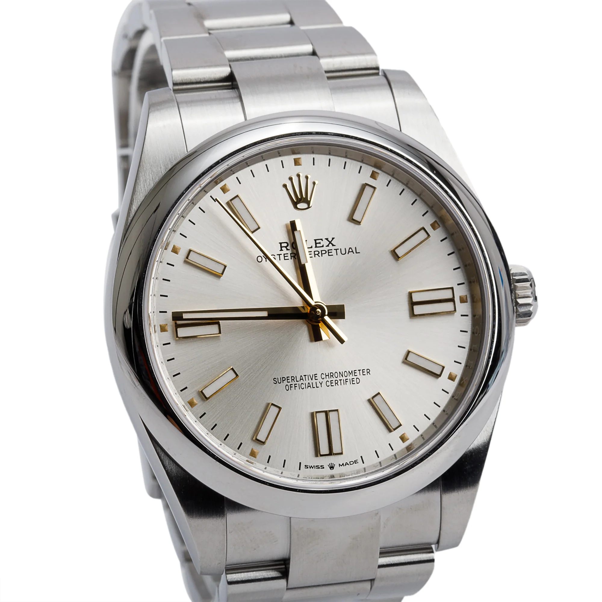 Rolex 2024 Stainless Steel Oyster Perpetual 41 MM Watch Silver Dial 124300 w/ Box, Receipt & Papers - Image 3