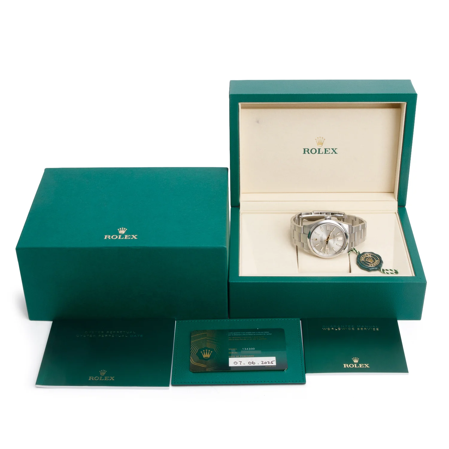 Rolex 2025 Stainless Steel Oyster Perpetual 41 MM Automatic Watch Silver Dial 134300 w/ Box & Papers - Image 2