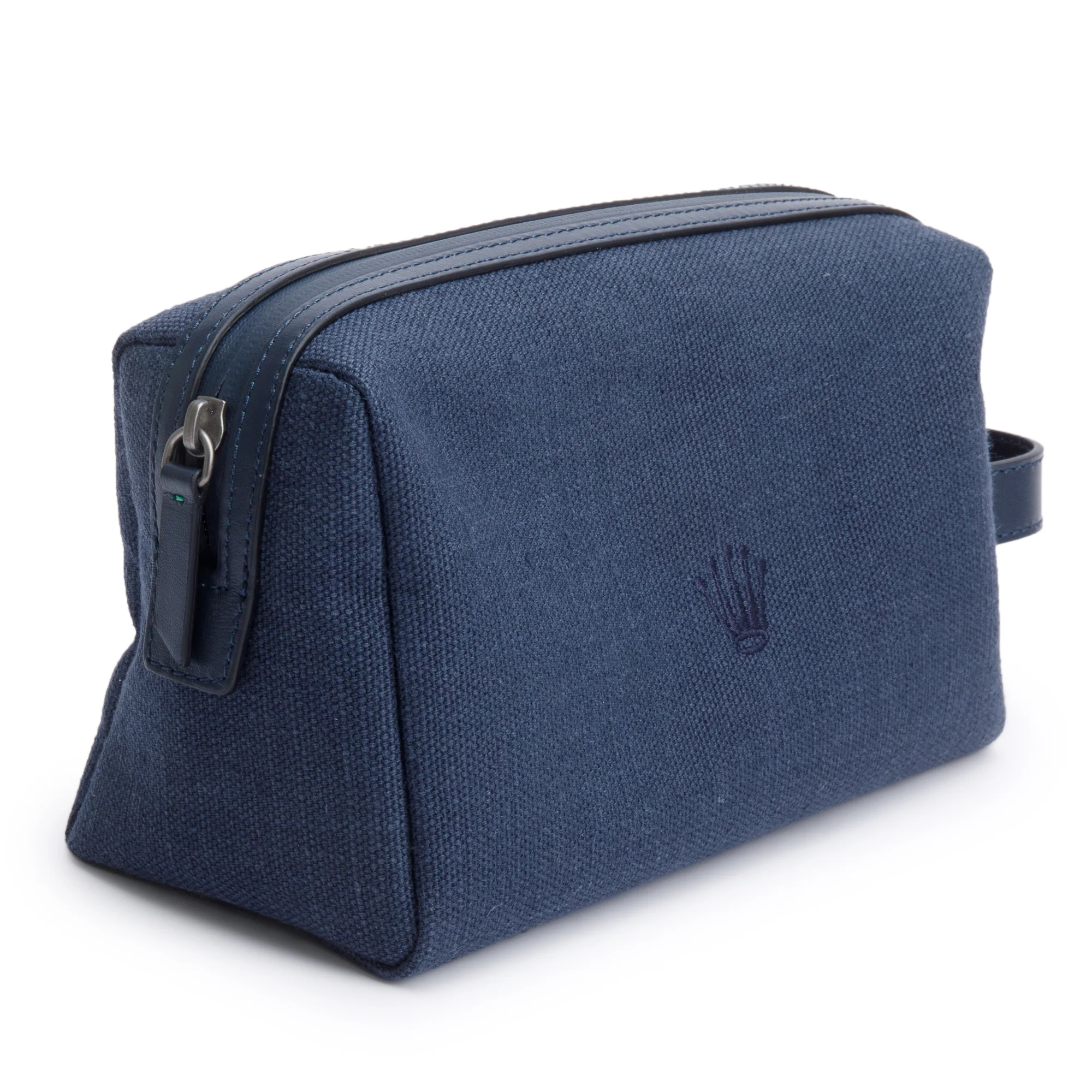 Rolex Navy Canvas Toiletry Bag w/ Box - Image 3