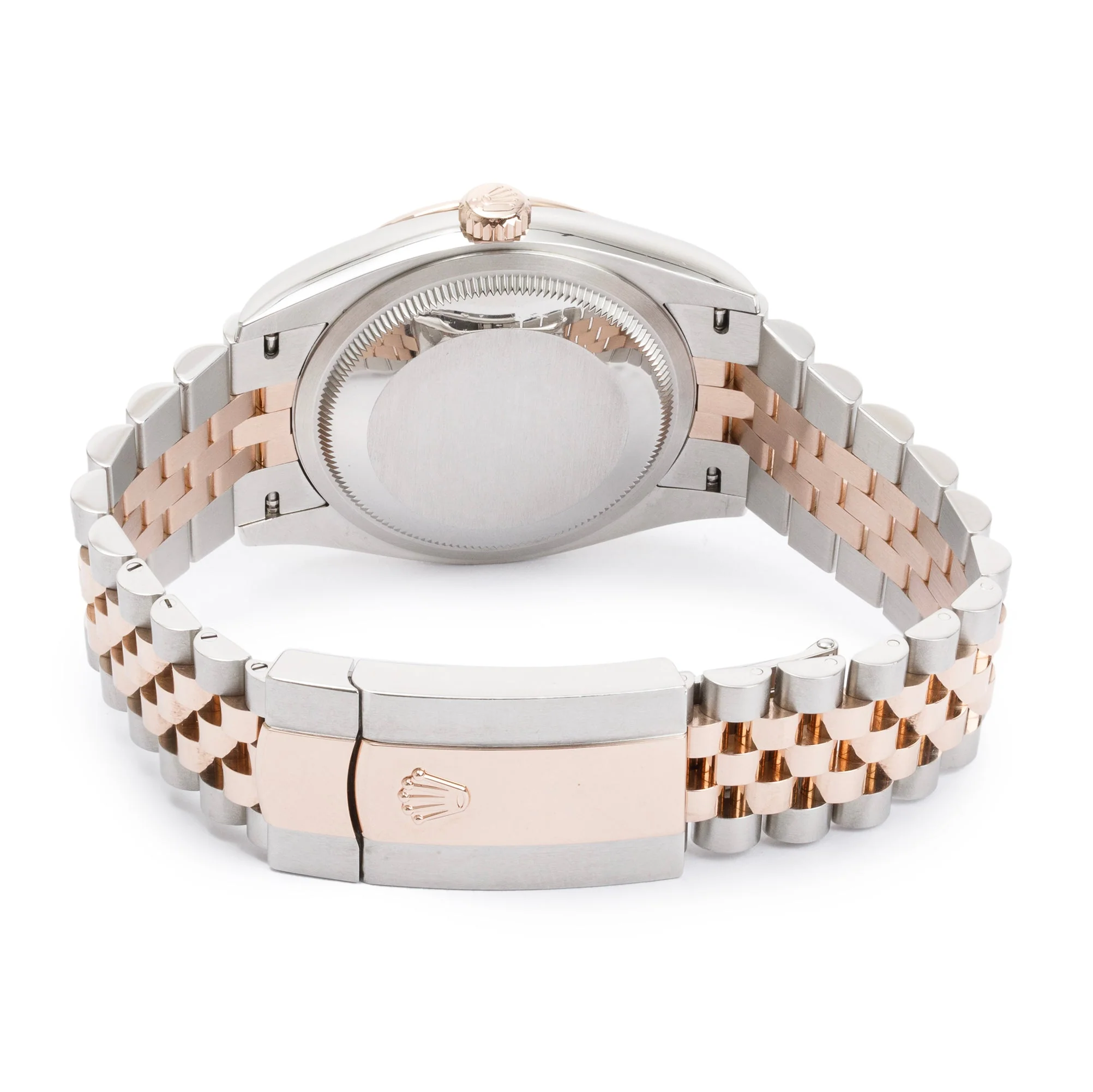 Rolex Stainless Steel & 18k Everose Gold Diamond Dial Datejust 36 MM Watch w/ Box & Papers - Image 4