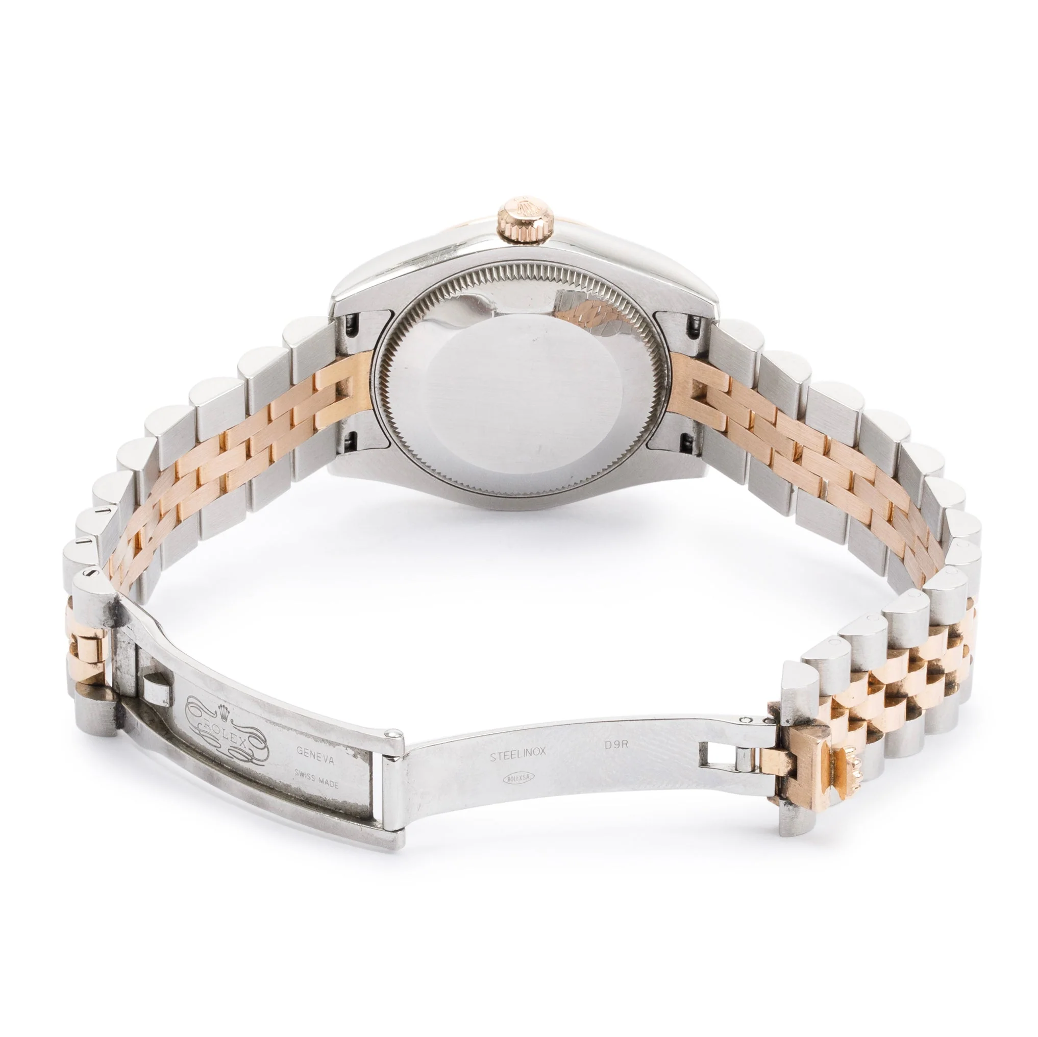 Rolex Stainless Steel & 18k Rose Gold Diamond Dial Datejust 31 MM Watch - Image 4