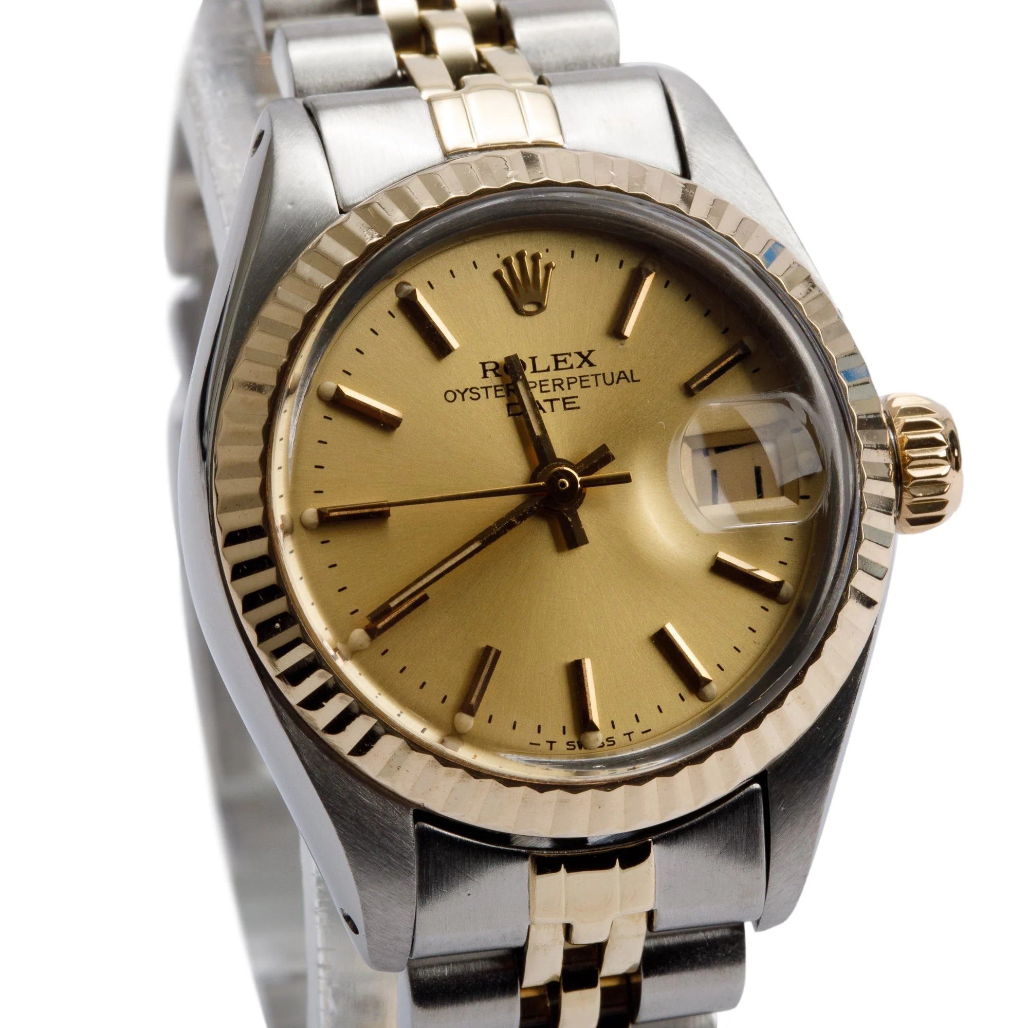 Rolex Stainless Steel & 18k Yellow Gold Date 26 MM Watch 69173 - Image 2