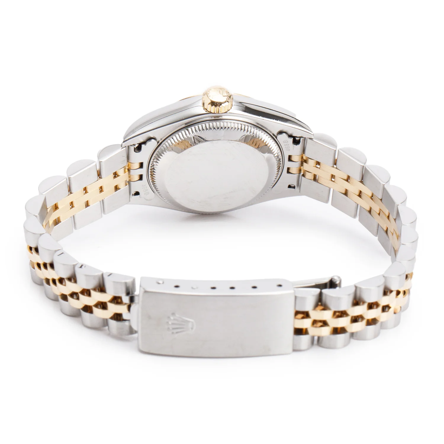 Rolex Stainless Steel & 18k Yellow Gold Datejust 26 MM Watch White Roman Dial 79173 w/ Service Box - Image 4
