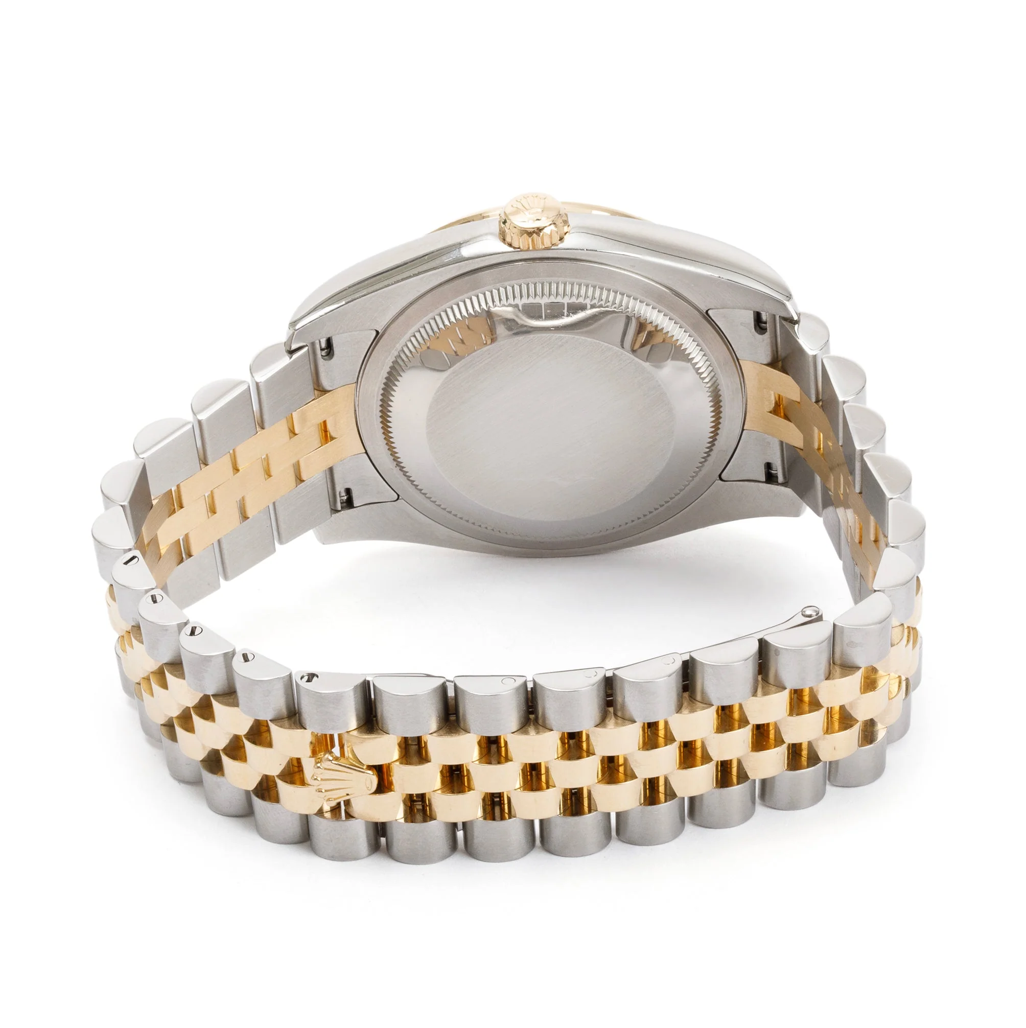 Rolex Stainless Steel & 18k Yellow Gold Diamond Bezel & Mother of Pearl Diamond Dial Datejust 36 MM Watch w/ Box & Papers - Image 4