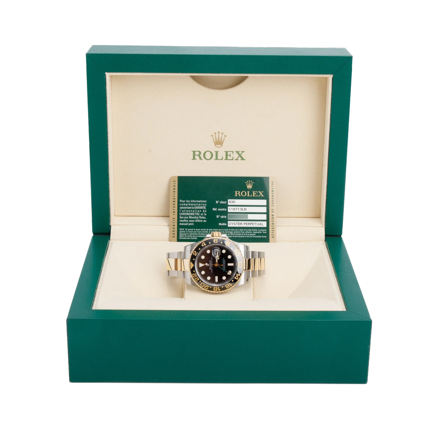 Rolex Stainless Steel & 18k Yellow Gold GMT-Master II 40 MM Automatic Watch 116713LN w/ Box & Papers - Image 2