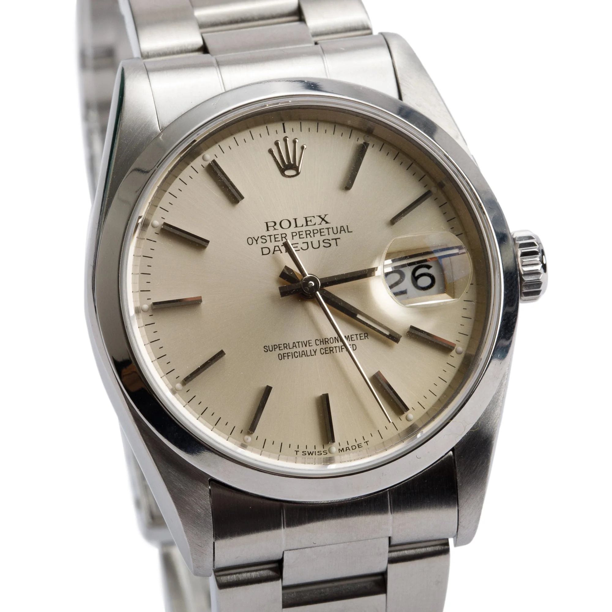Rolex Stainless Steel Datejust 36 MM Automatic Watch 16200 w/ Box & Papers - Image 3