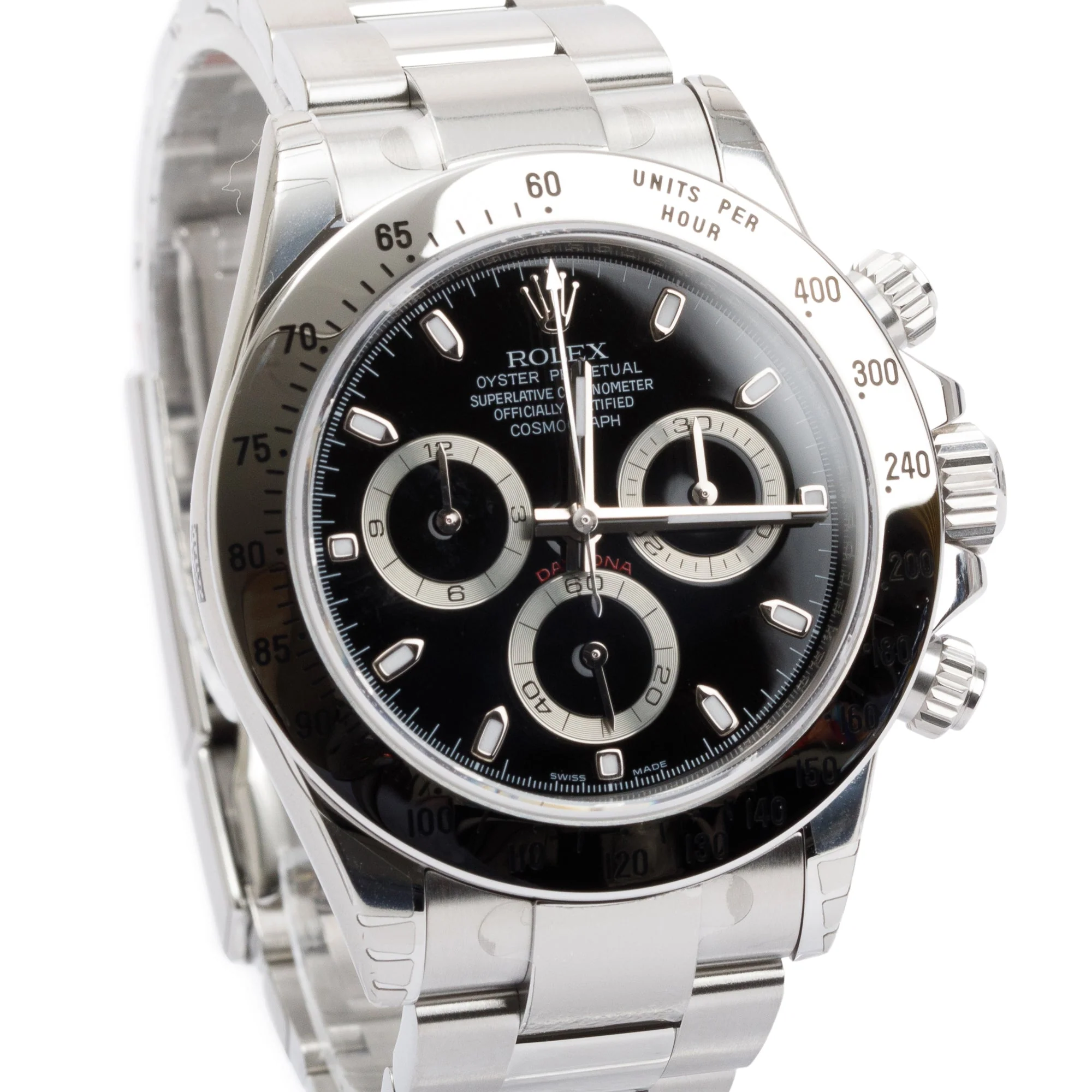 Rolex Stainless Steel Daytona 40 MM Chronograph Watch w/ Box & Papers - Image 3