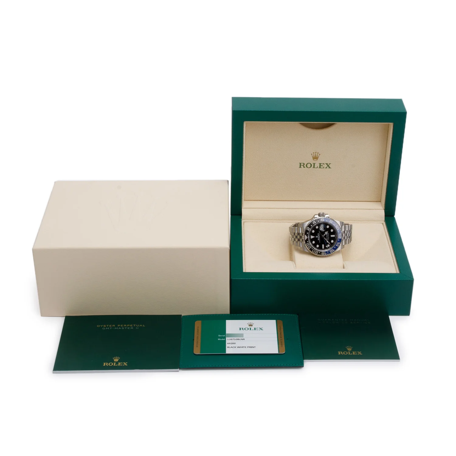 Rolex Stainless Steel GMT-Master II "Batgirl" 40 MM Watch 126710BLNR w/ Box & Papers - Image 2