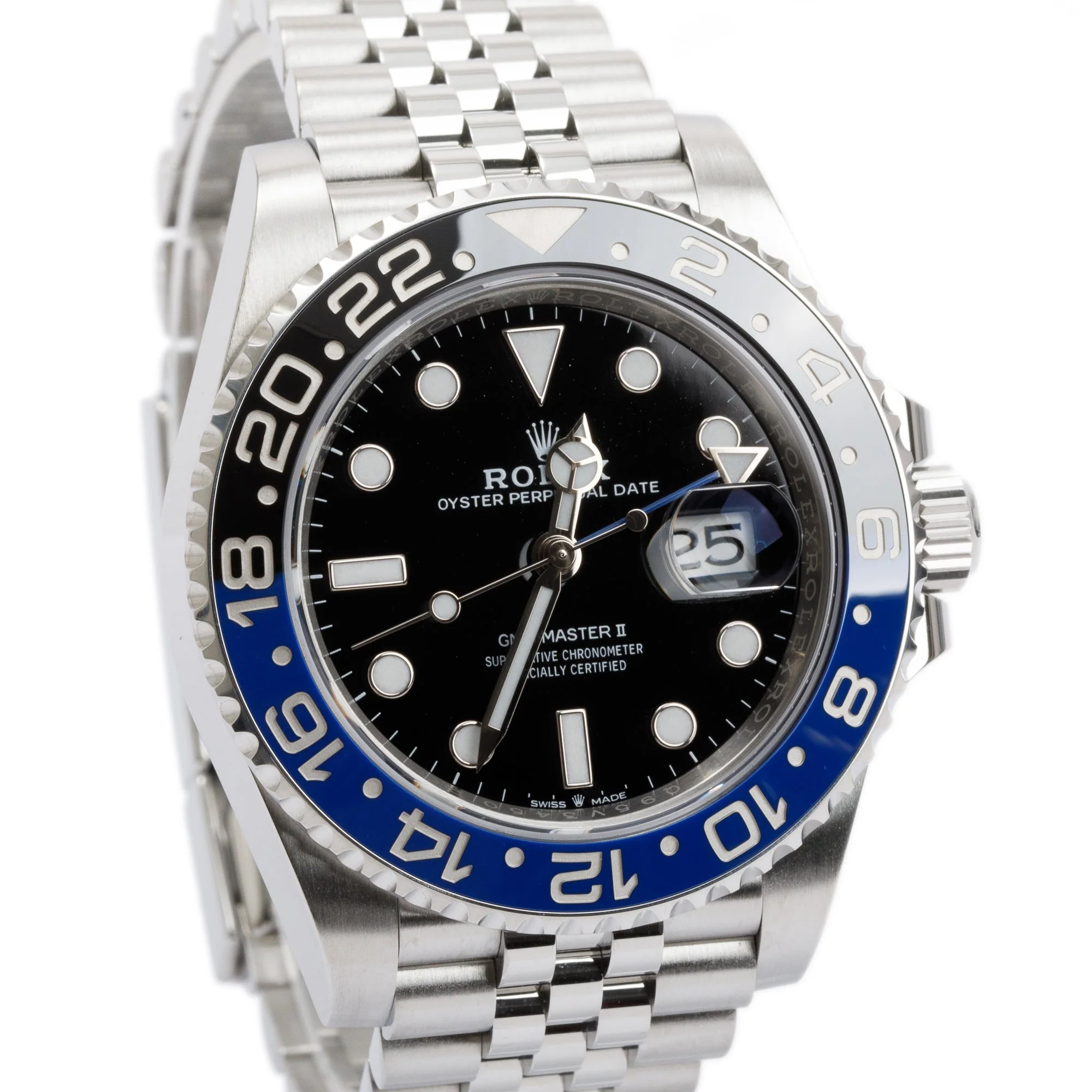 Rolex Stainless Steel GMT-Master II "Batgirl" 40 MM Watch w/ Box & Papers - Image 3