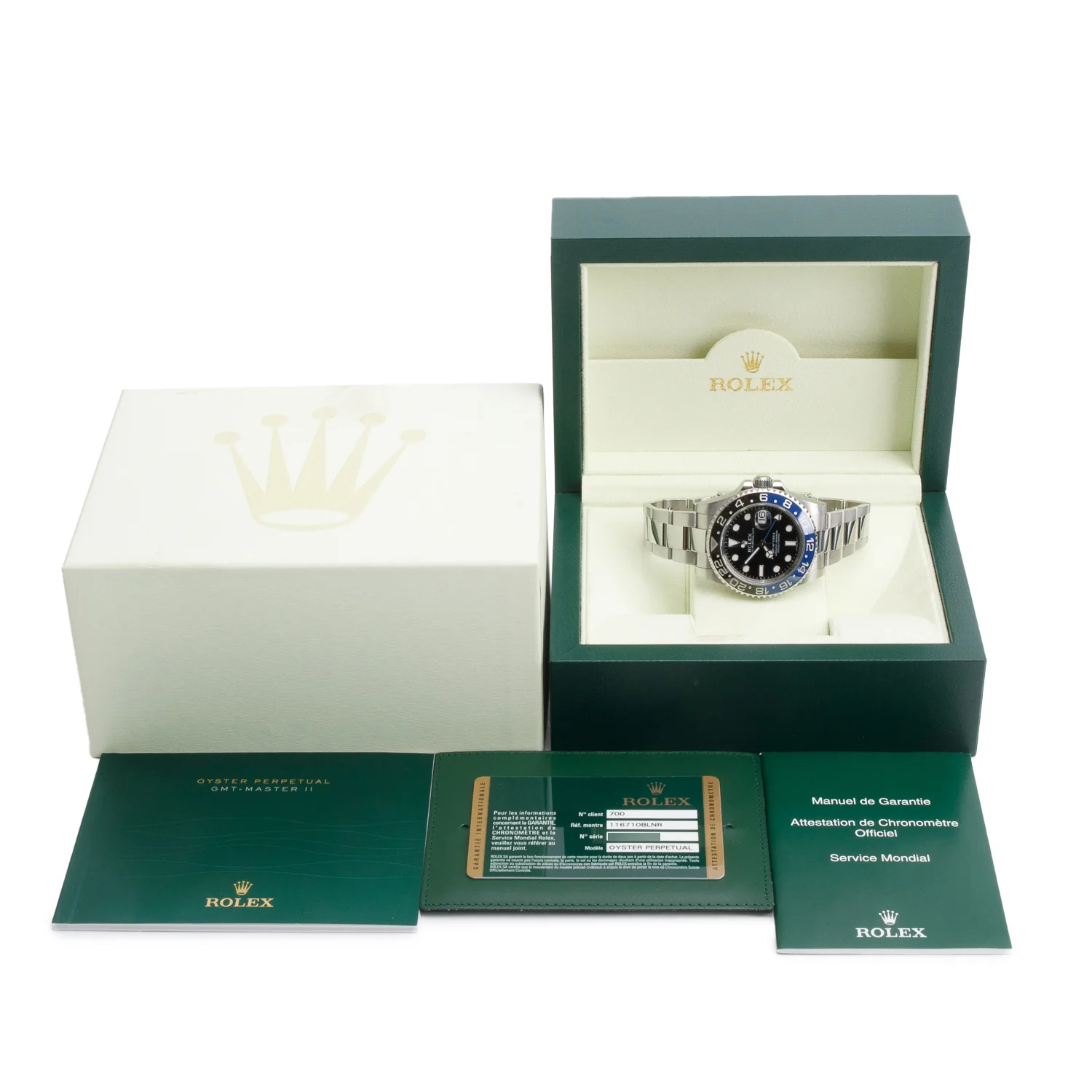 Rolex Stainless Steel GMT-Master II "Batman" 40 MM Watch 116710BLNR w/ Box & Papers - Image 2