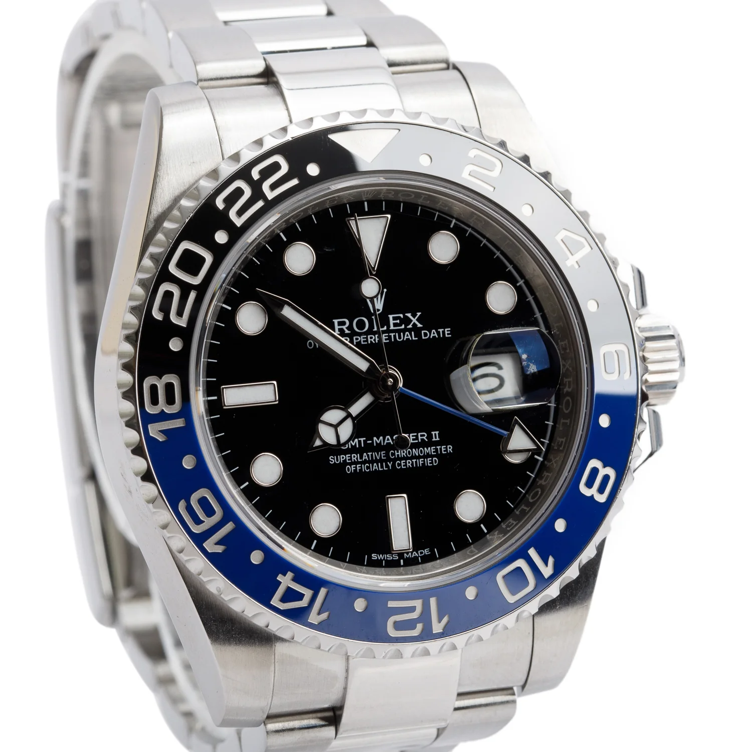 Rolex Stainless Steel GMT-Master II "Batman" 40 MM Watch 116710BLNR w/ Box & Papers - Image 3