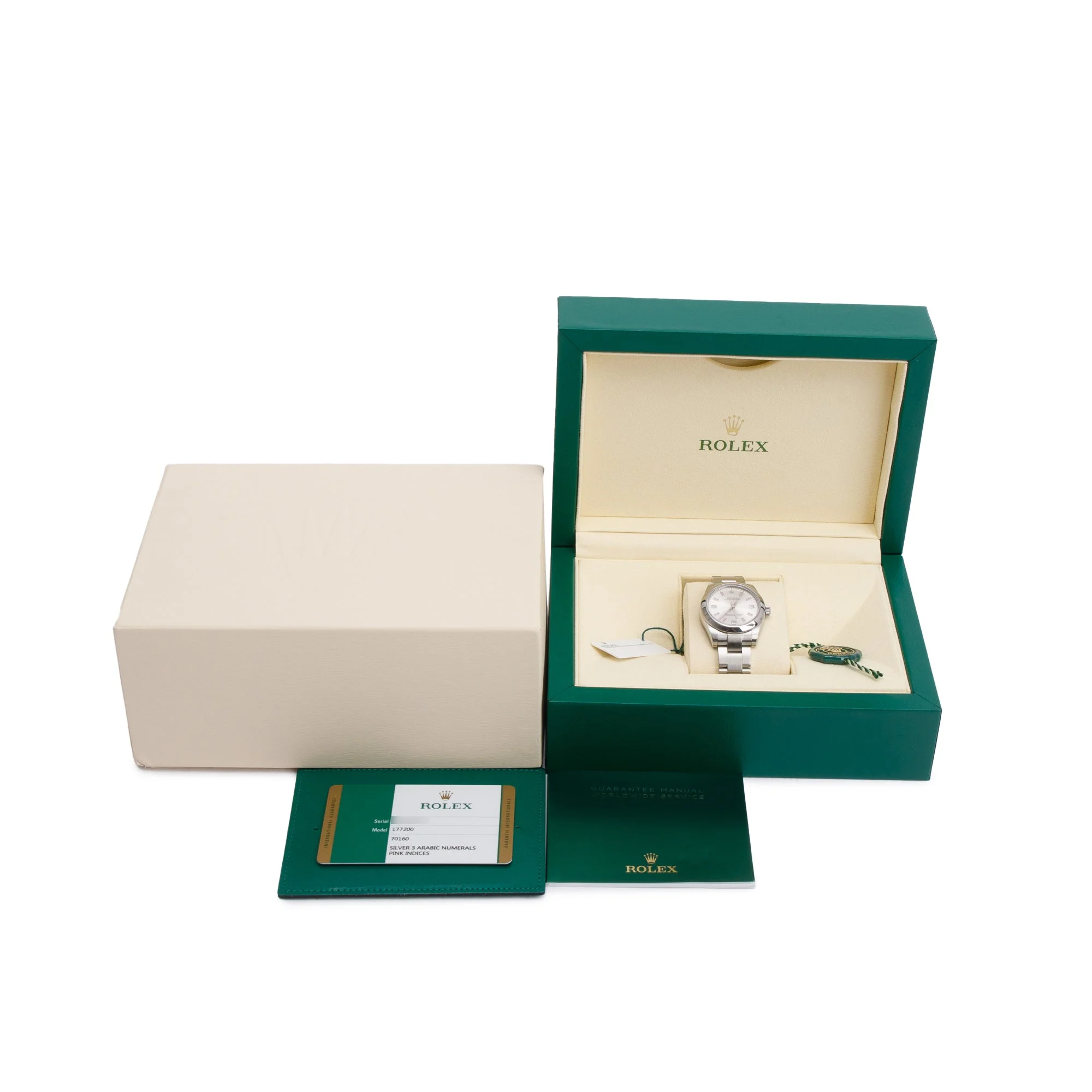 Rolex Stainless Steel Oyster Perpetual 31 MM Automatic Watch 177200 w/ Box & Papers - Image 2