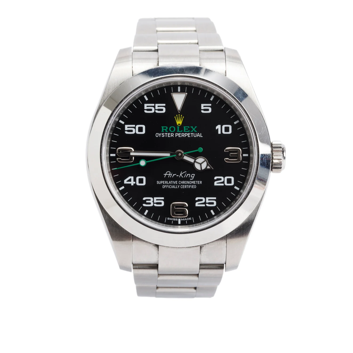 Rolex Stainless Steel Oyster Perpetual Air King 40 MM Watch 116900 w/ Box & Papers