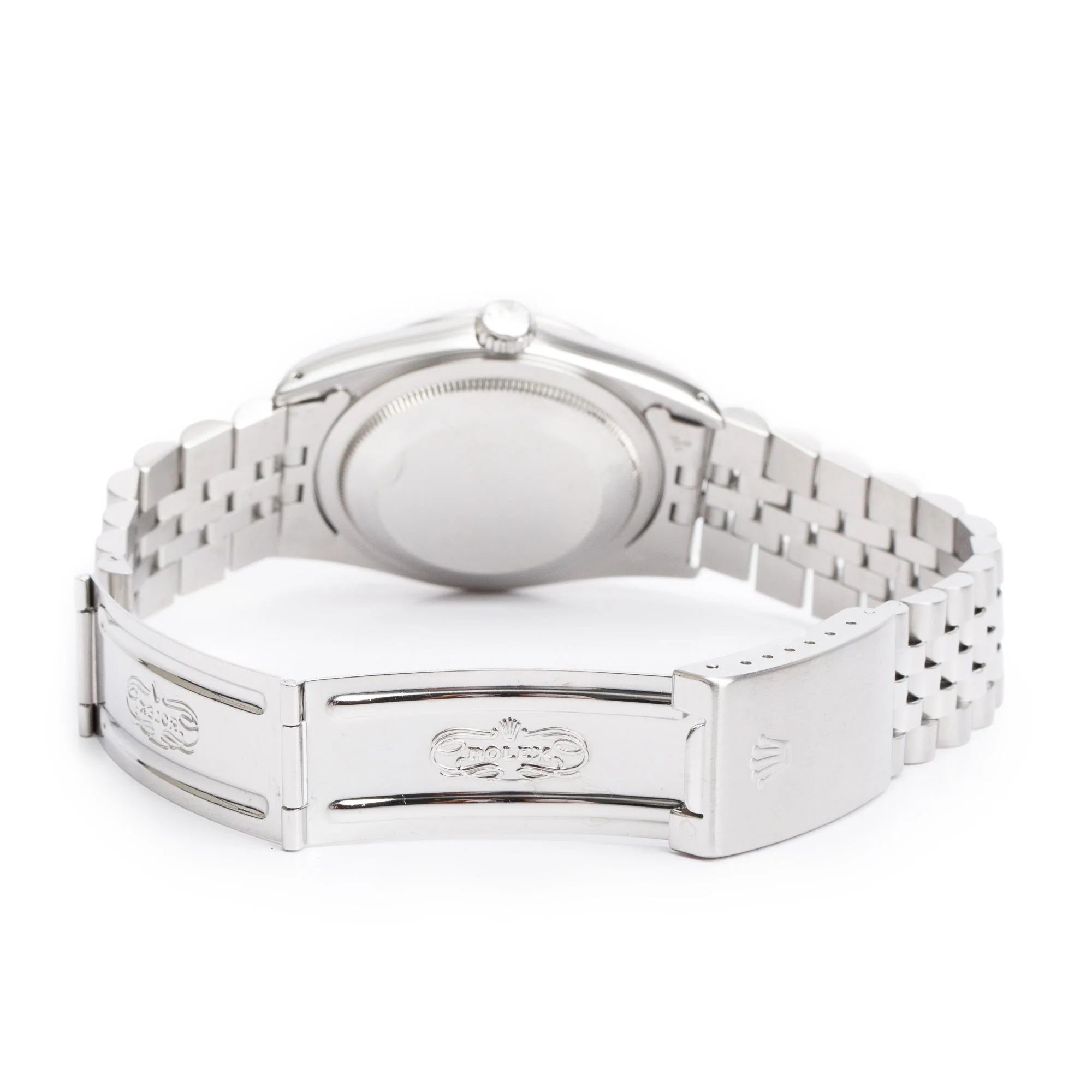 Rolex Stainless Steel Oyster Perpetual Datejust 36 MM Watch Mother of Pearl Diamond Dial 16234 - Image 4