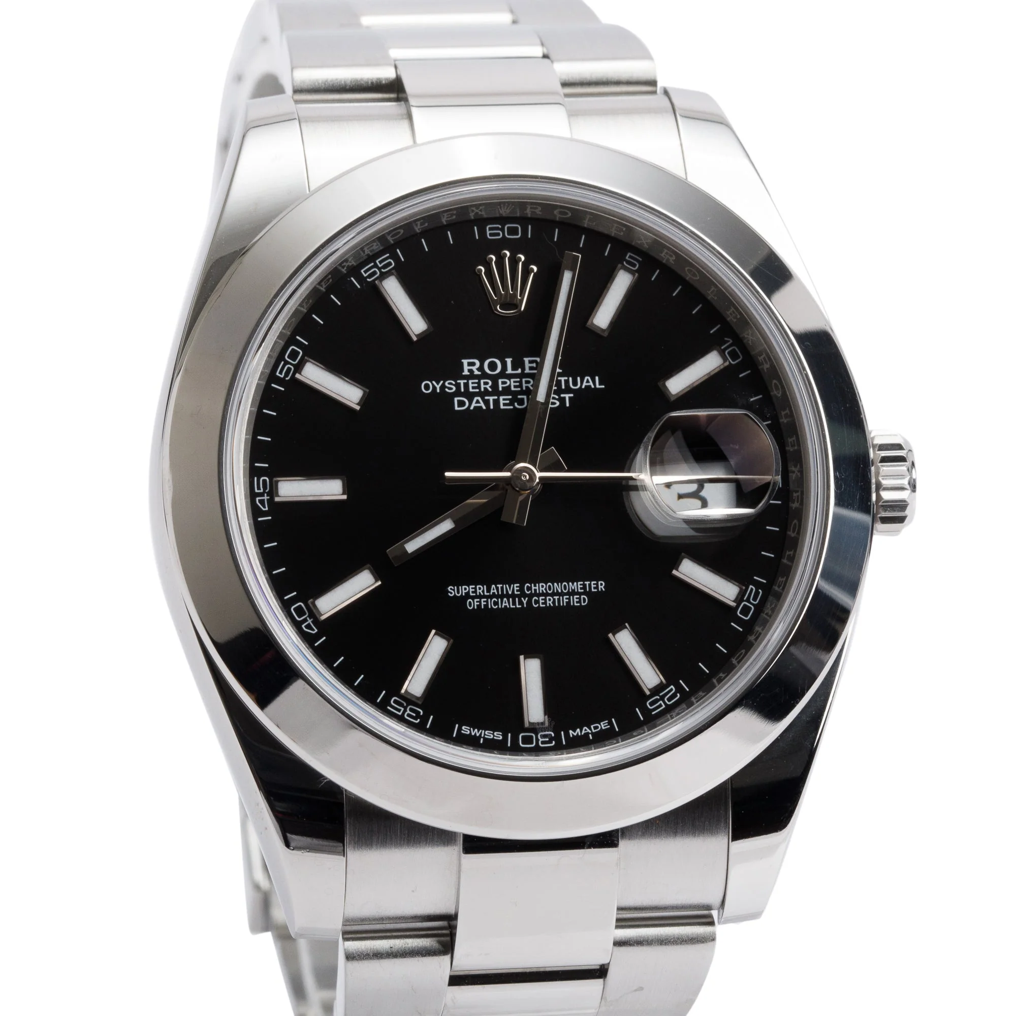 Rolex Stainless Steel Oyster Perpetual Datejust 41 MM Watch 126300 w/ Box & Papers - Image 3