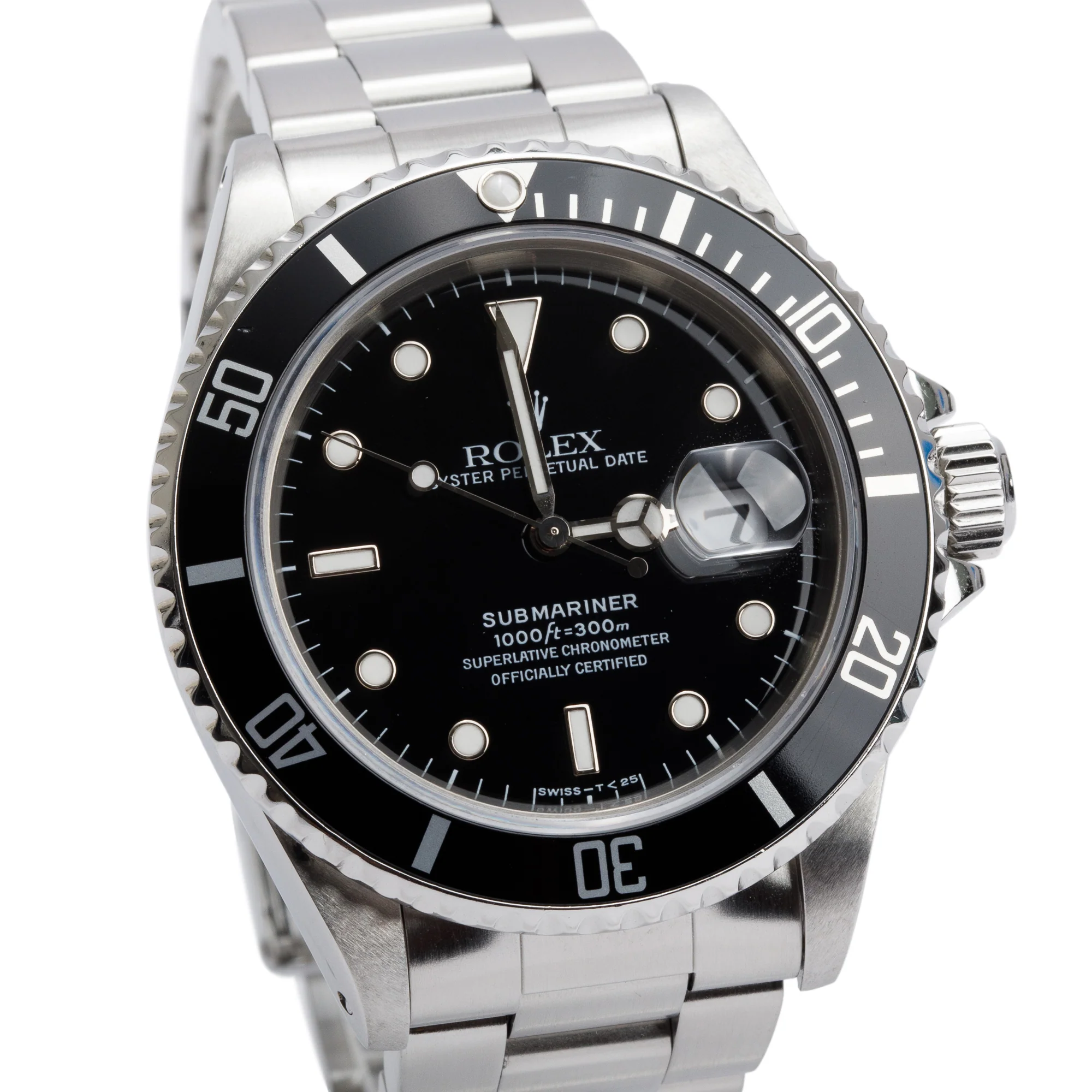 Rolex Stainless Steel Submariner Date 40 MM Watch 16610 w/ Box & Papers - Image 3