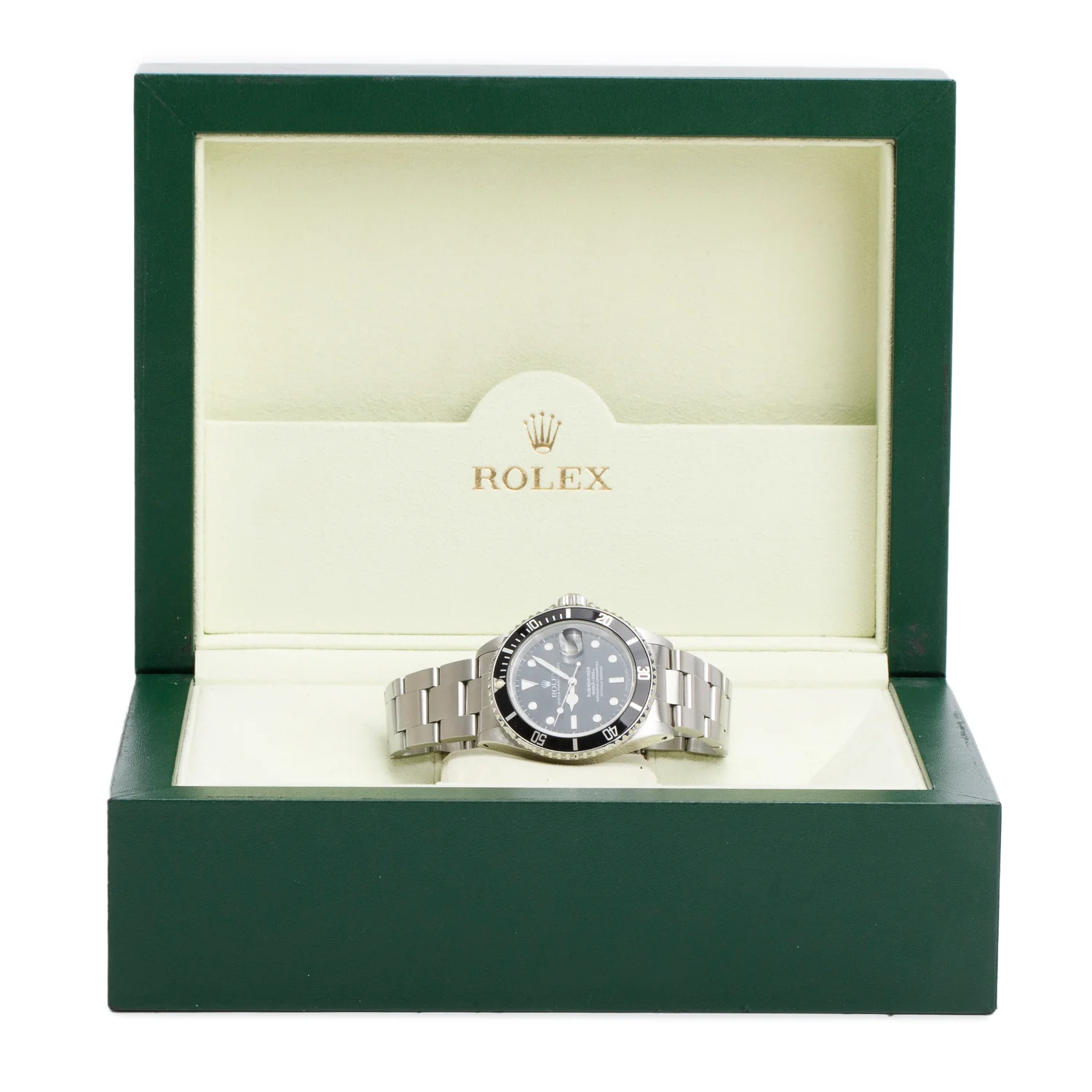 Rolex Stainless Steel Submariner Date 40 MM Watch Black Dial 16610 w/ Box - Image 2