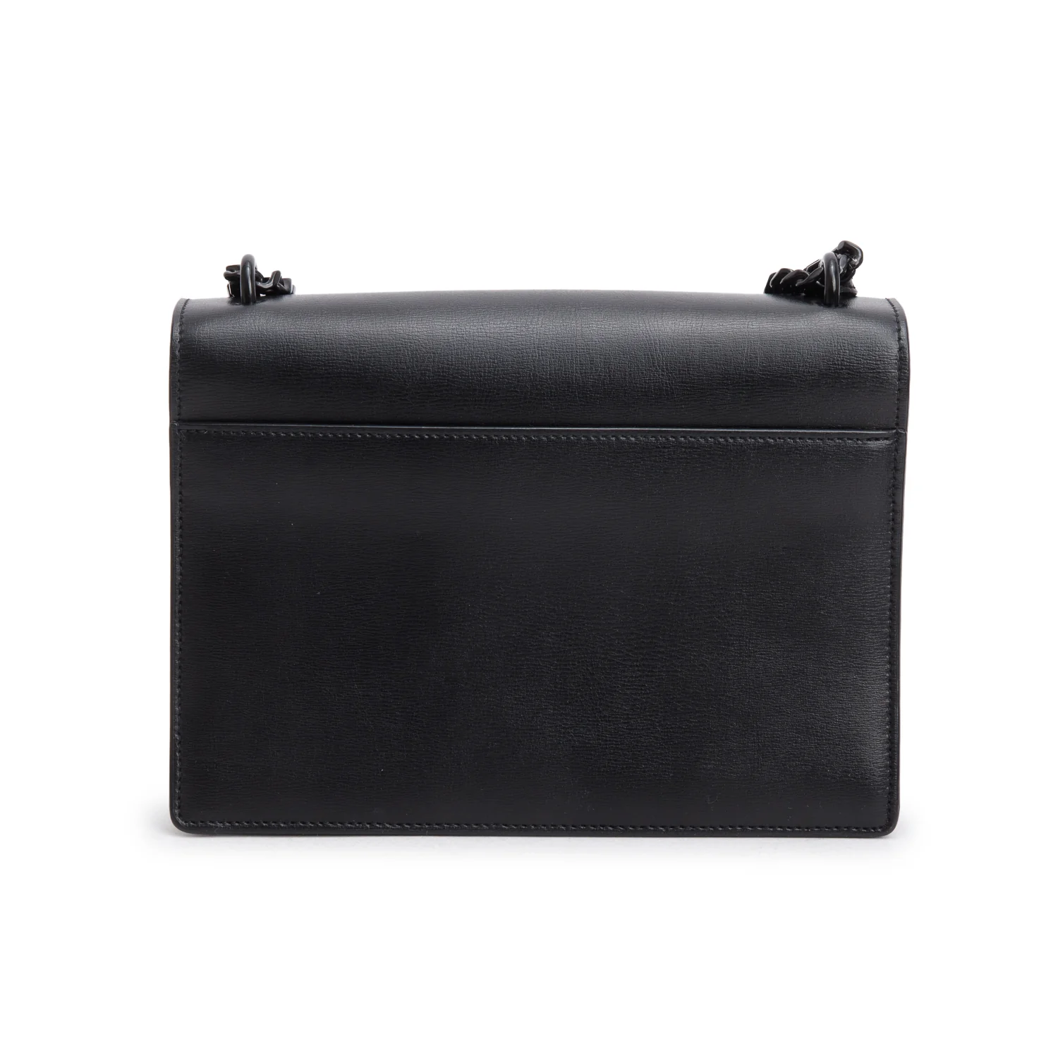 Saint Lauren Black Calfskin Monochrome Medium Sunset Shoulder Bag - Image 5