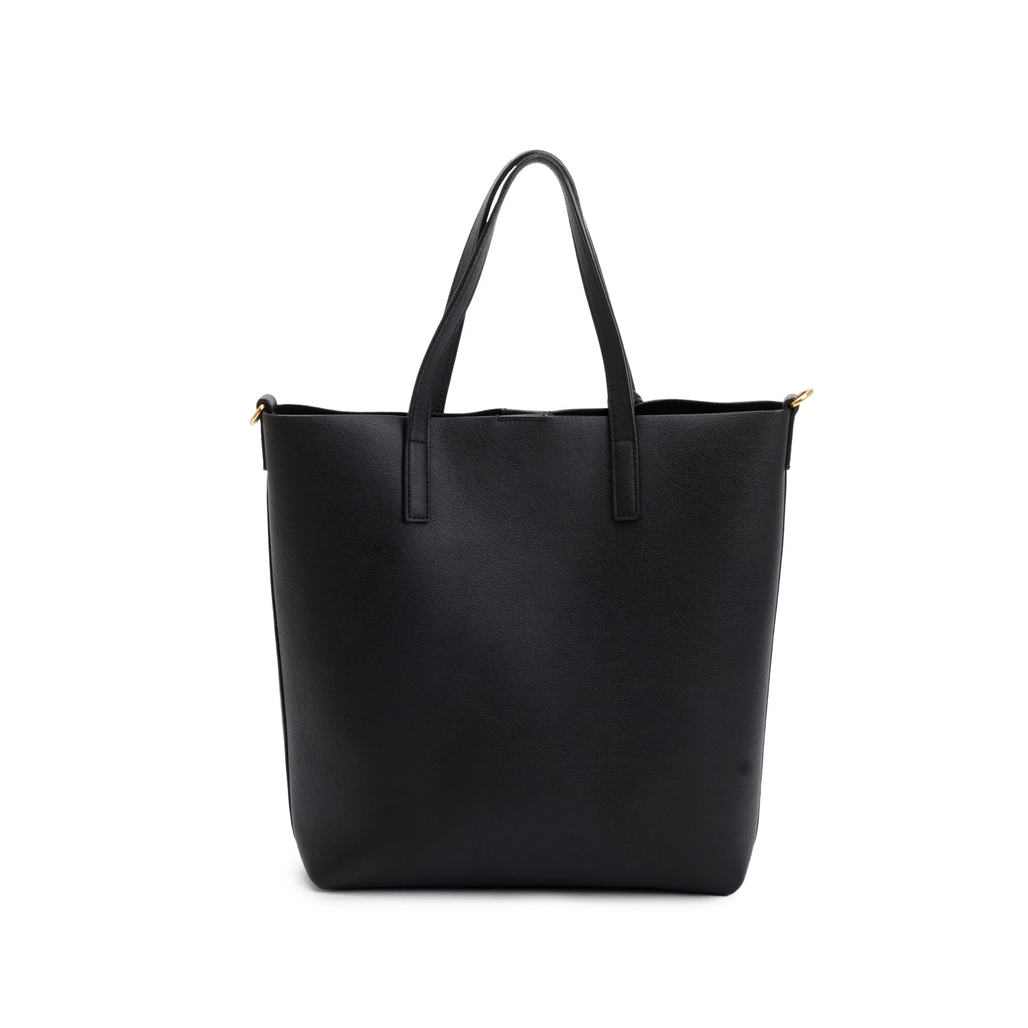 Saint Laurent 2020 Black Calfskin Leather Toy Shopping Tote w/ Strap & Box - Image 6