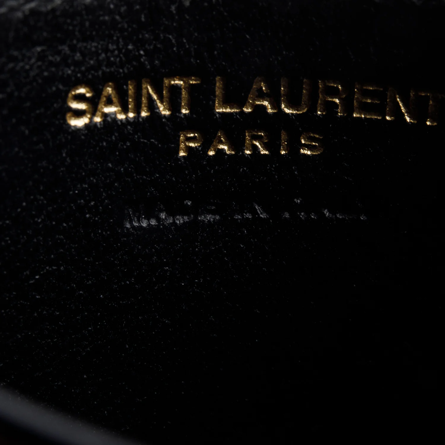 Saint Laurent 2020 Black Grain de Poudre Matelasse Chevron Leather Cassandre Card Case - Image 7