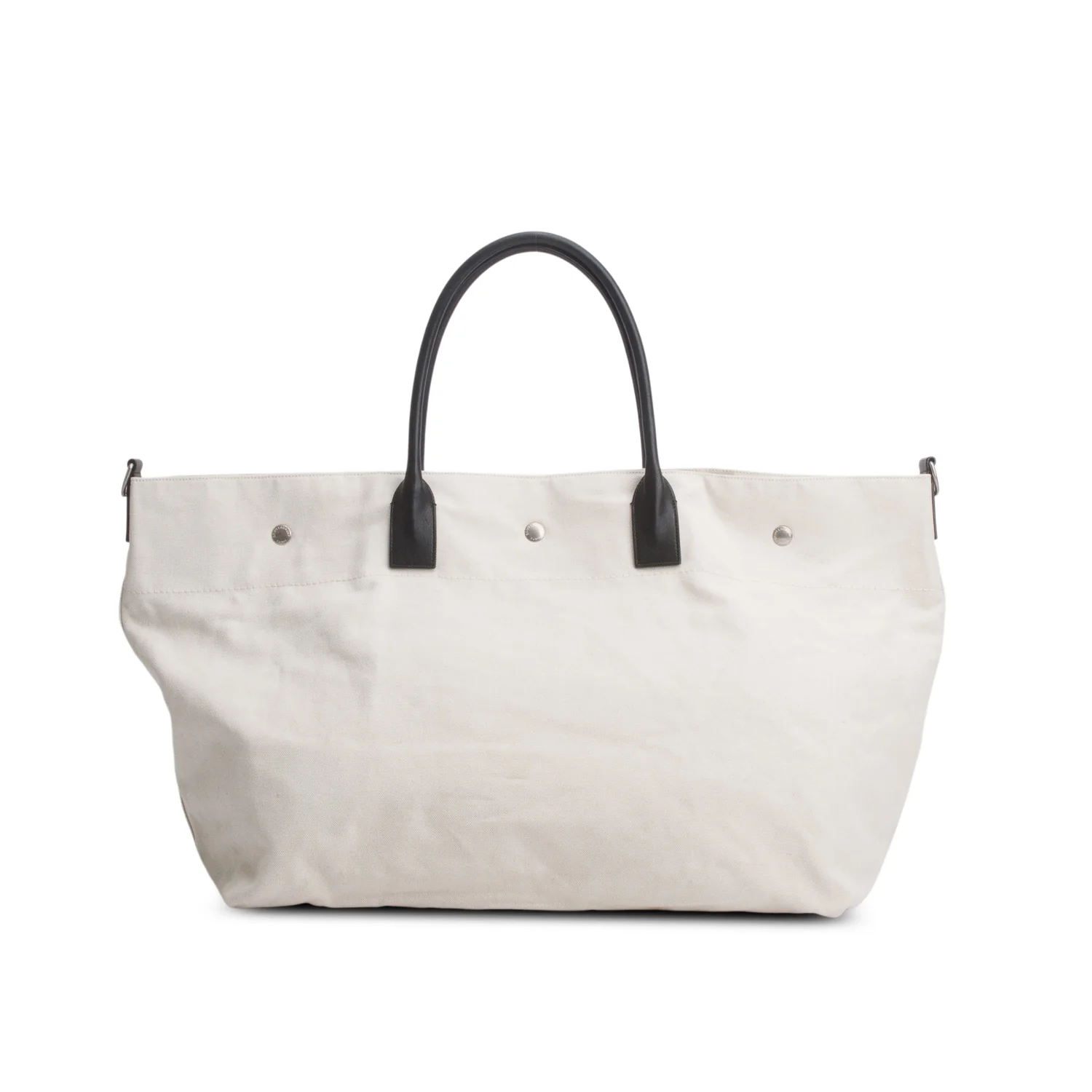 Saint Laurent 2021 Beige Linen Calfskin Rive Gauche Maxi Tote - Image 4